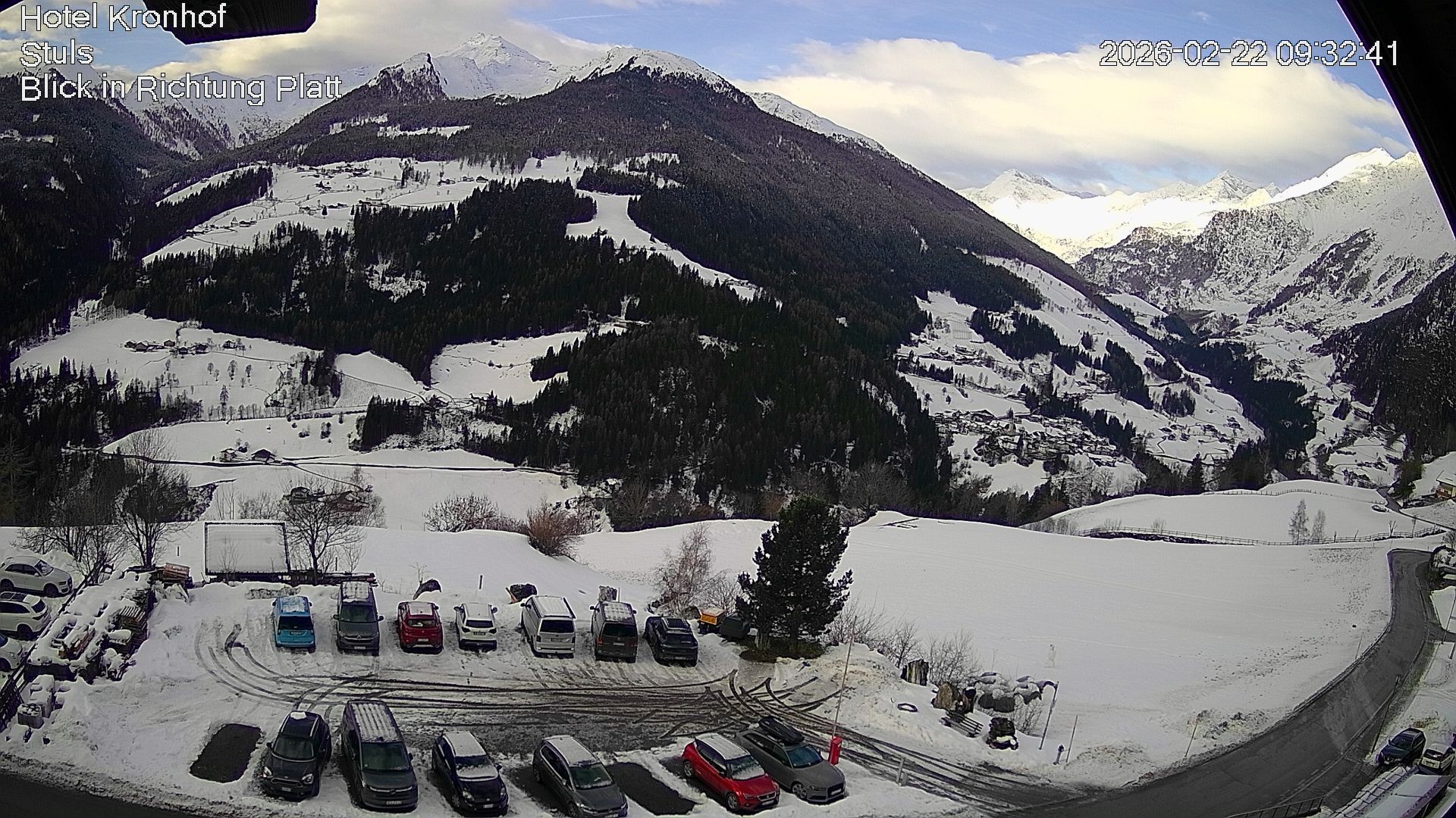 Archiv Foto Webcam Passeiertal: Hotel Kronhof in Stuls