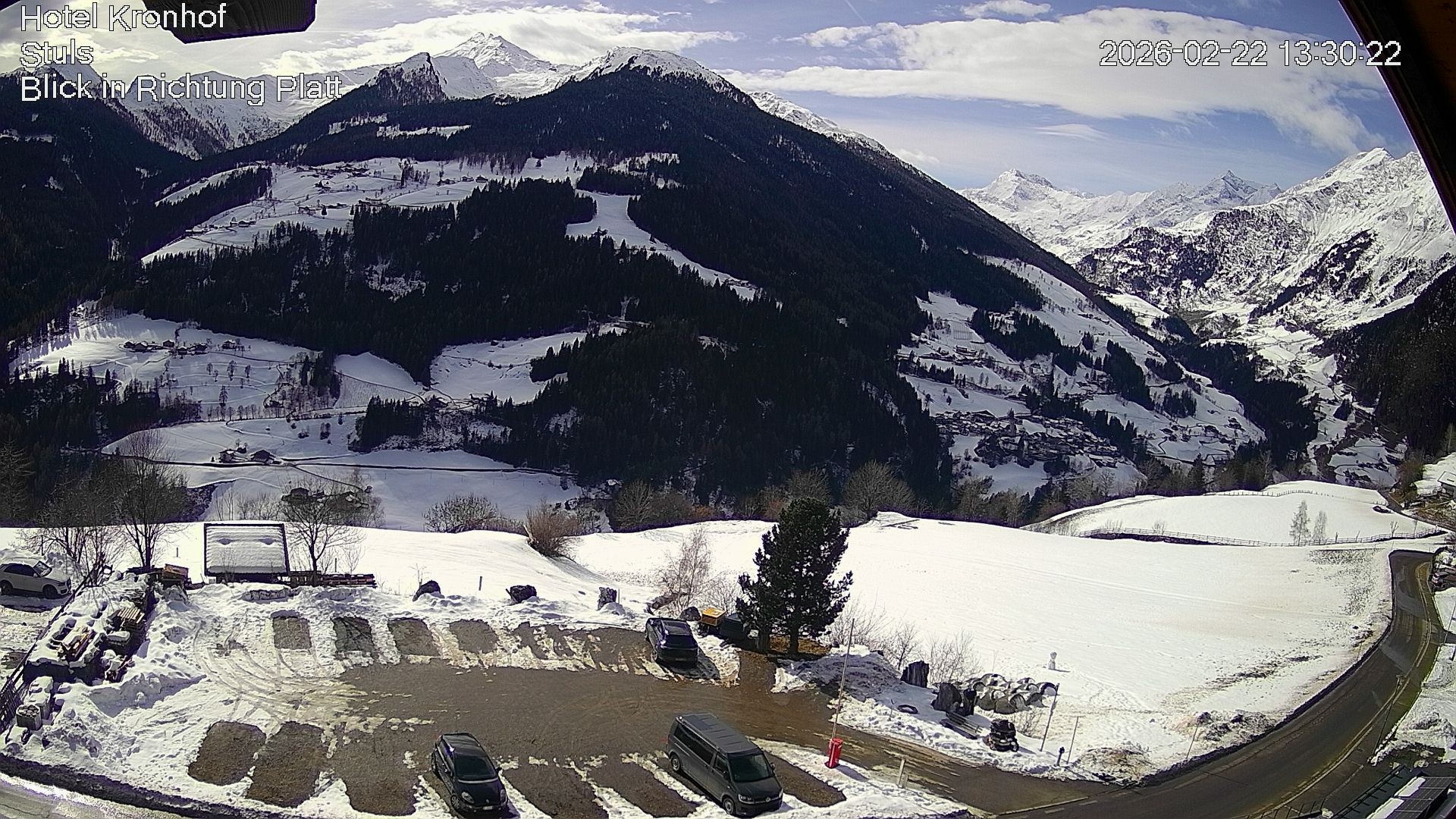 Archiv Foto Webcam Passeiertal: Hotel Kronhof in Stuls