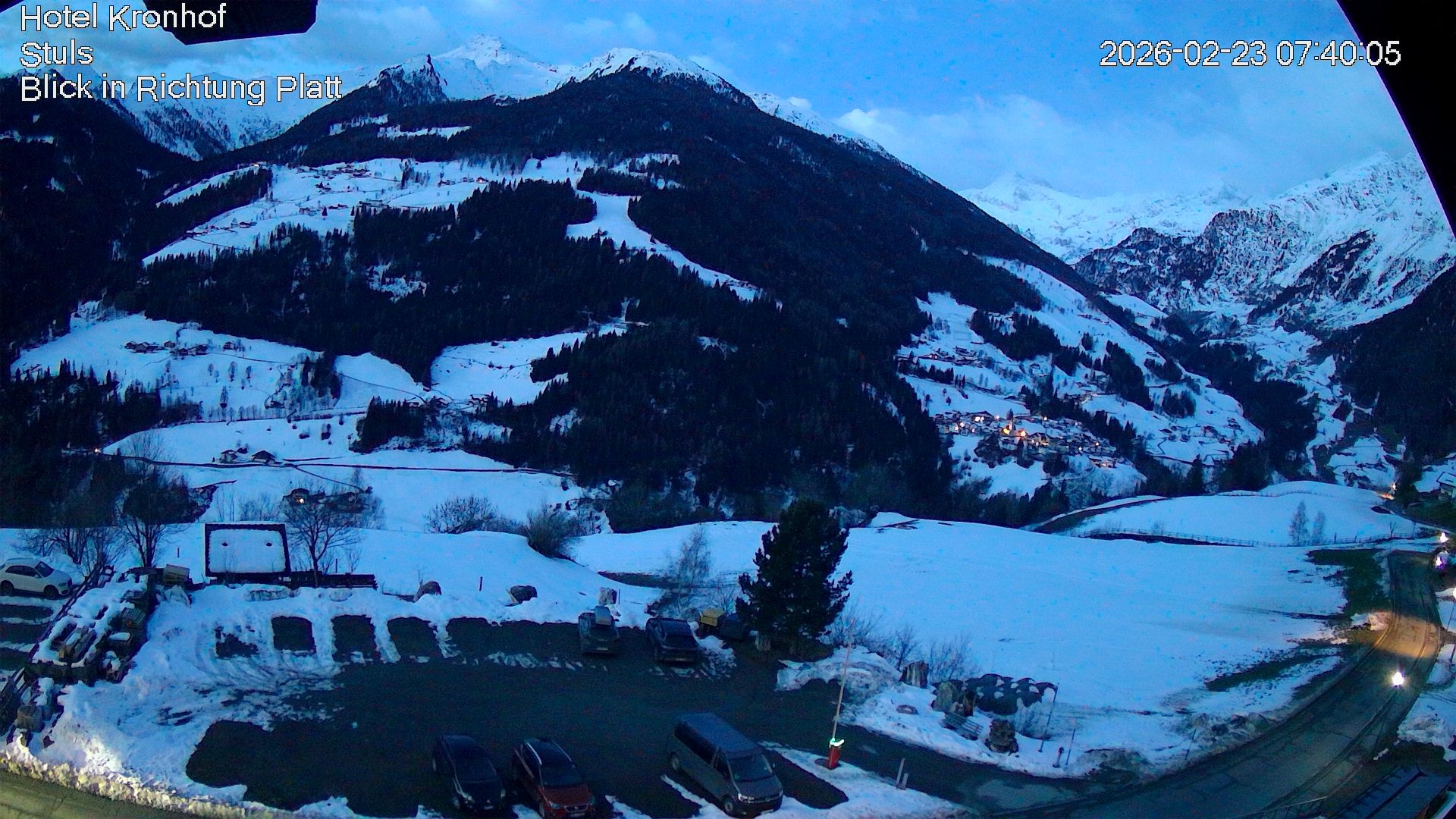 Archiv Foto Webcam Passeiertal: Hotel Kronhof in Stuls