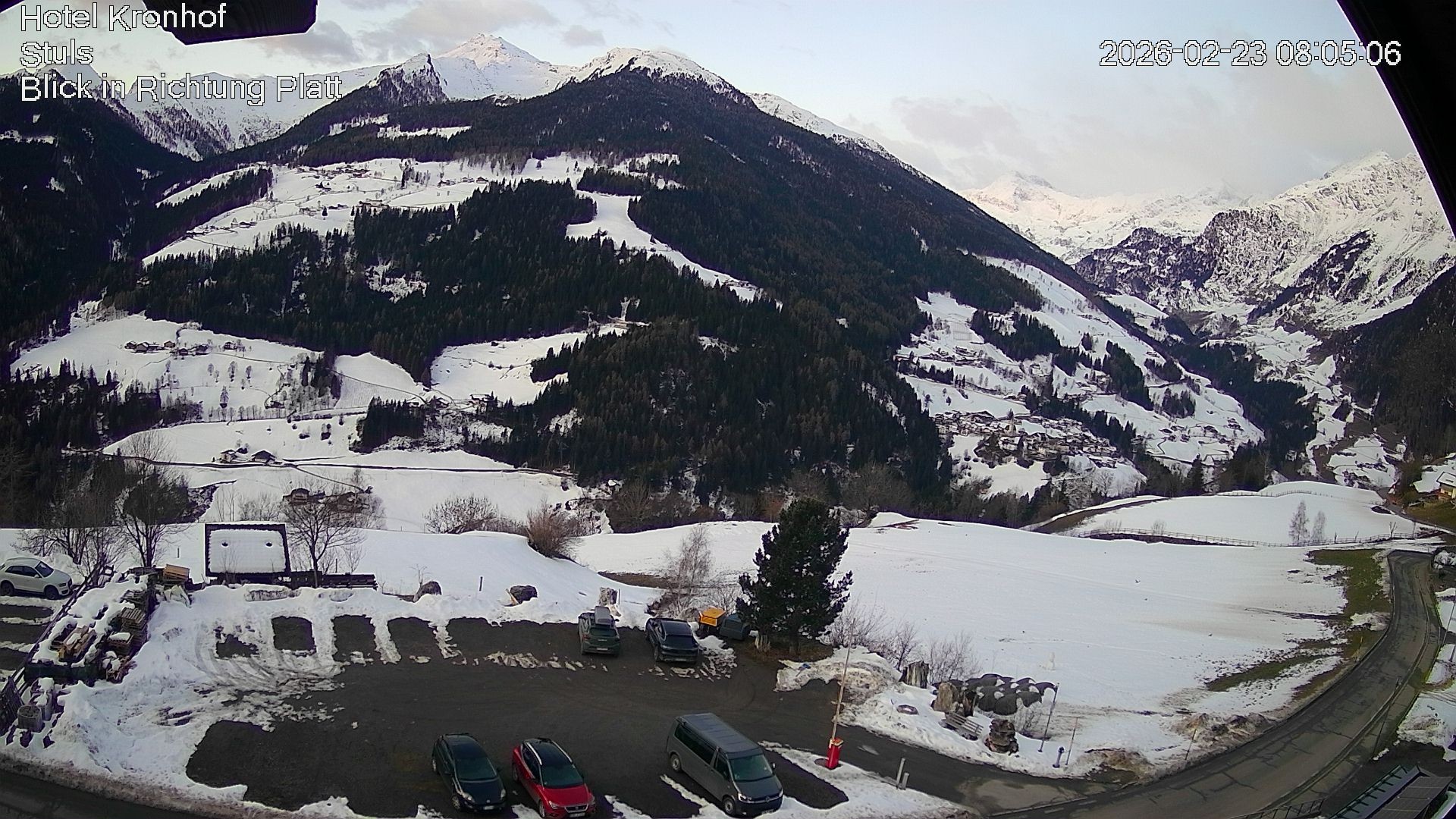 Archiv Foto Webcam Passeiertal: Hotel Kronhof in Stuls