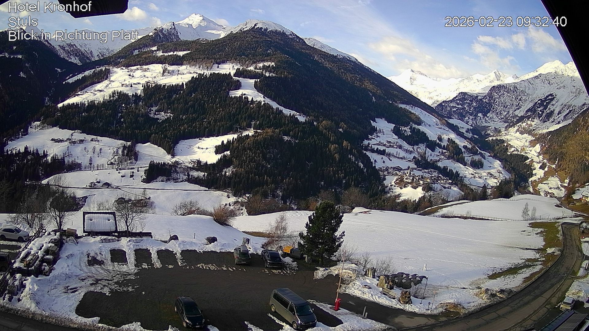 Archiv Foto Webcam Passeiertal: Hotel Kronhof in Stuls