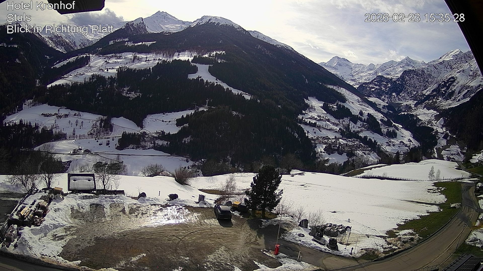 Archiv Foto Webcam Passeiertal: Hotel Kronhof in Stuls