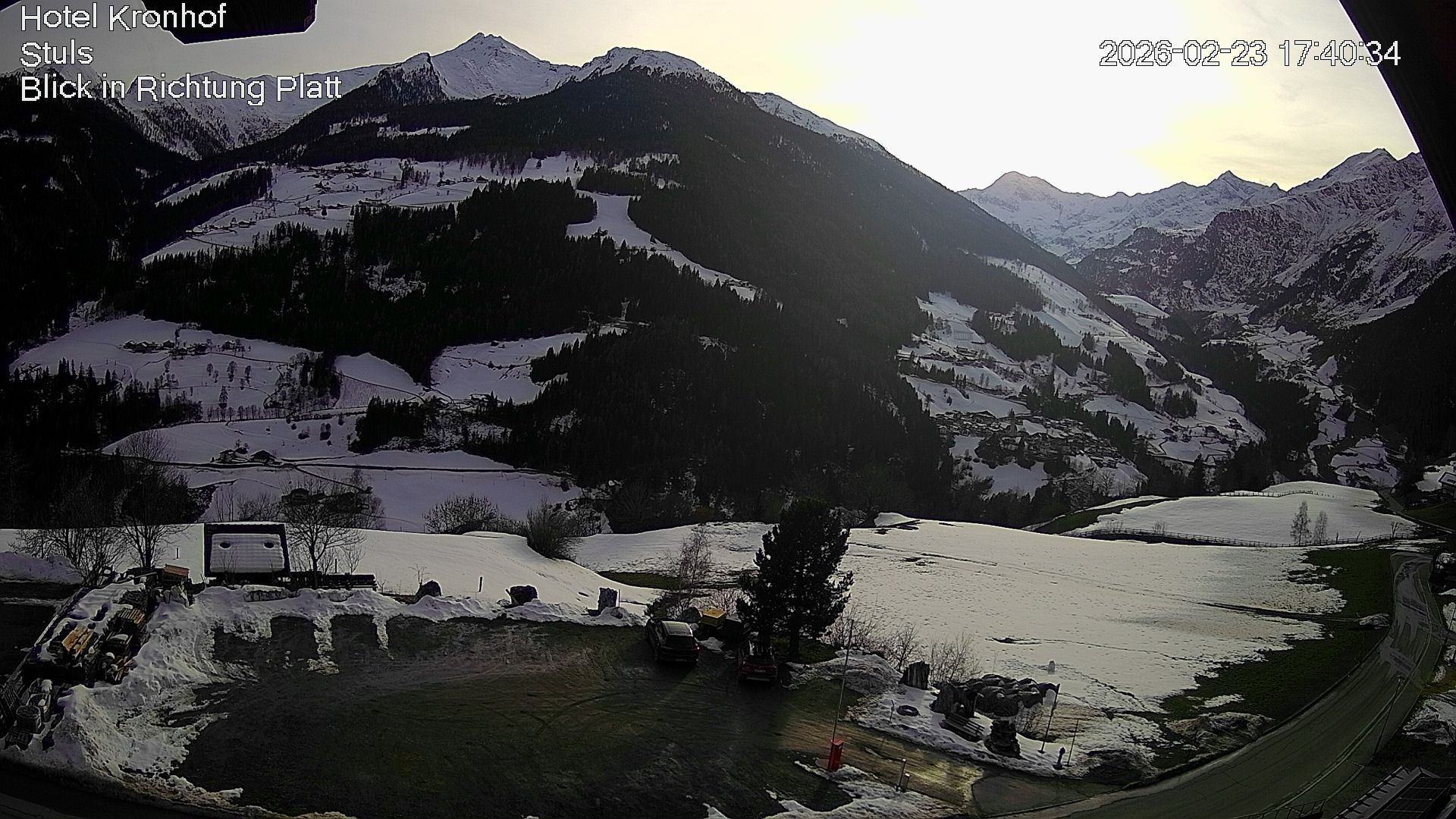 Archiv Foto Webcam Passeiertal: Hotel Kronhof in Stuls