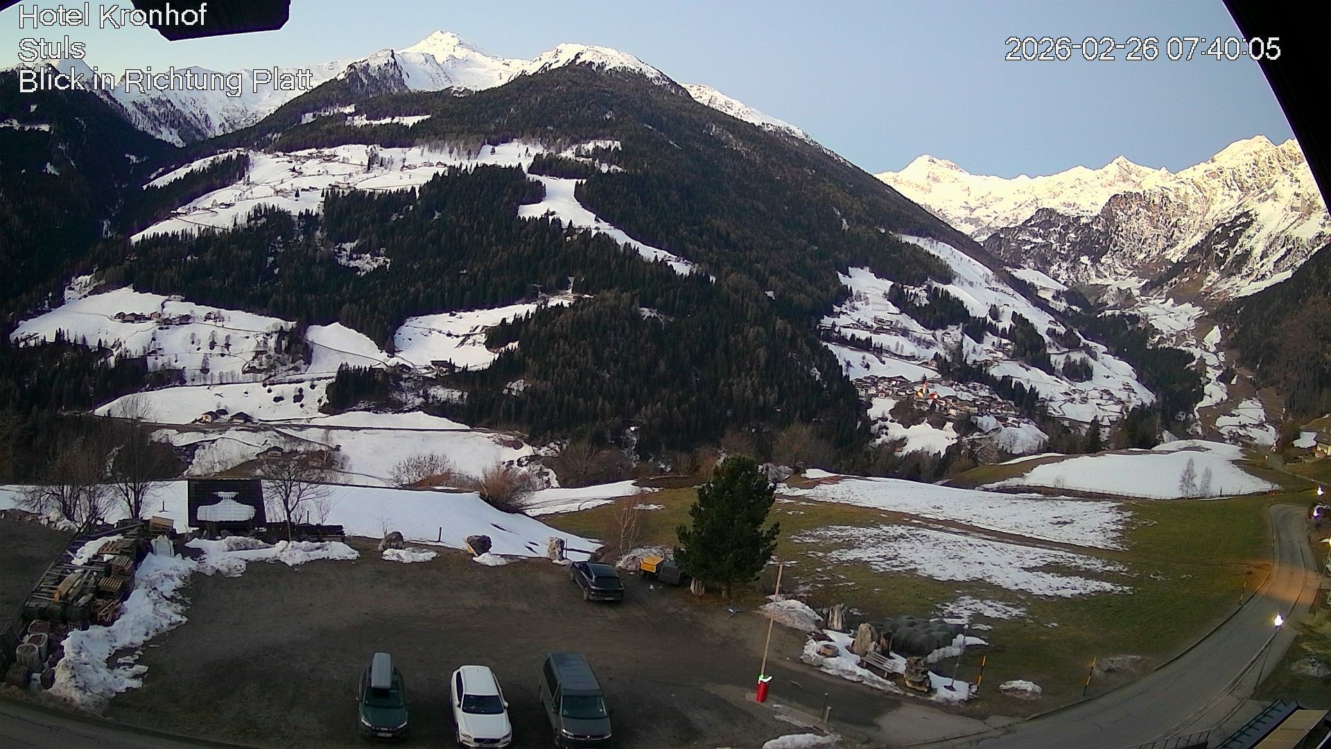 Archived image Webcam Stuls: Kronhof Hotel