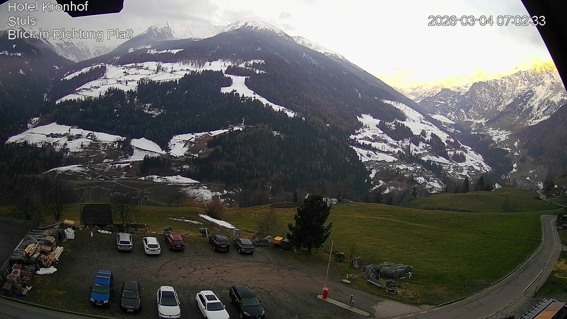Archiv Foto Webcam Passeiertal: Hotel Kronhof in Stuls