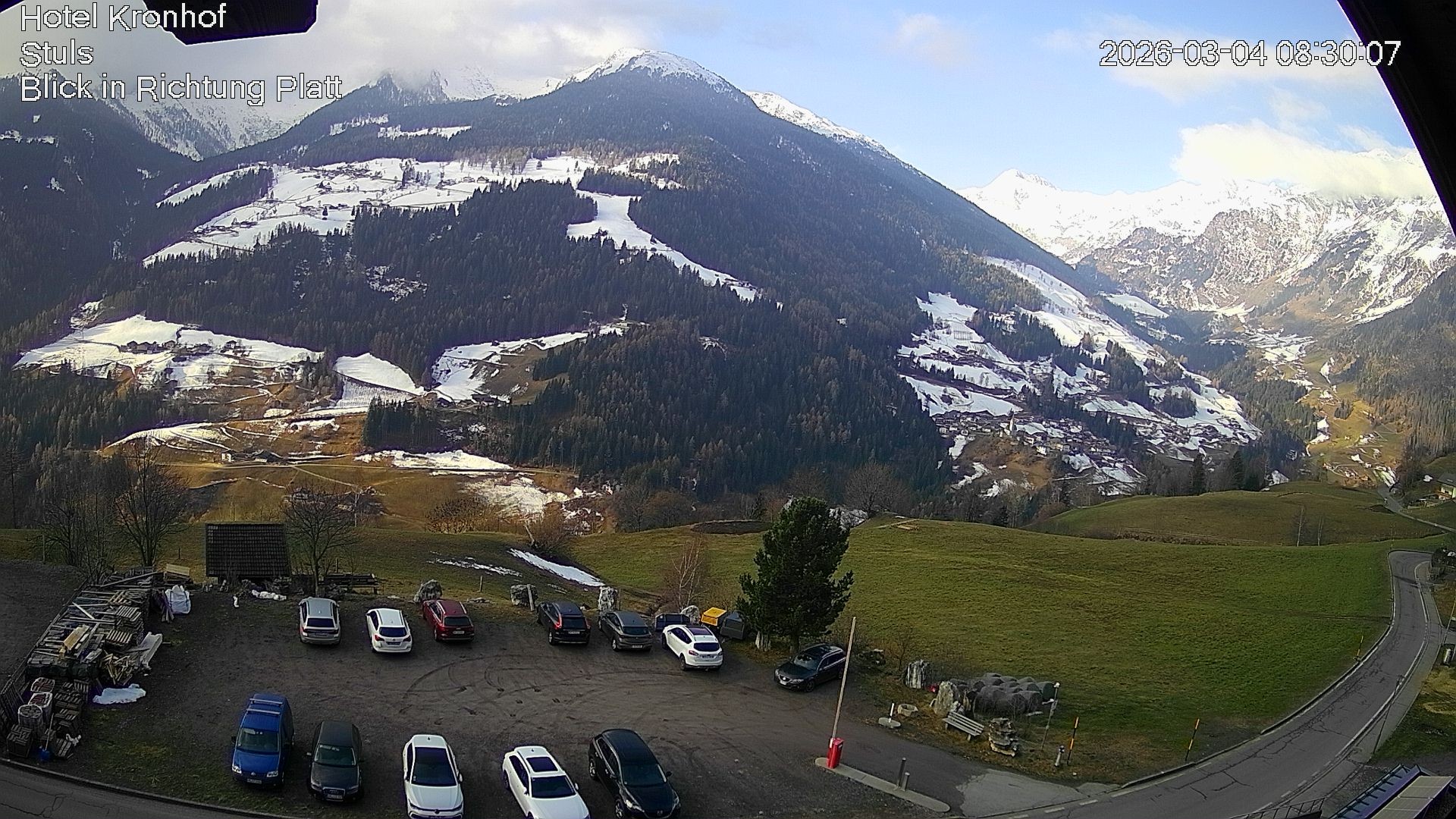 Archiv Foto Webcam Passeiertal: Hotel Kronhof in Stuls