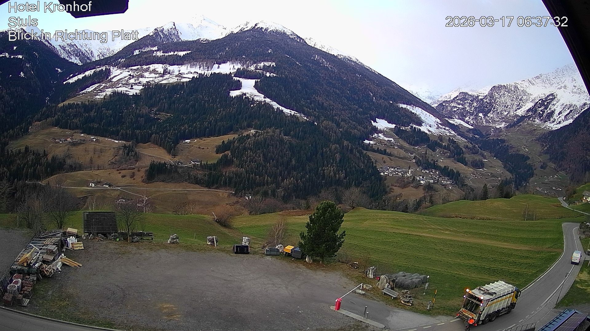 Archiv Foto Webcam Passeiertal: Hotel Kronhof in Stuls