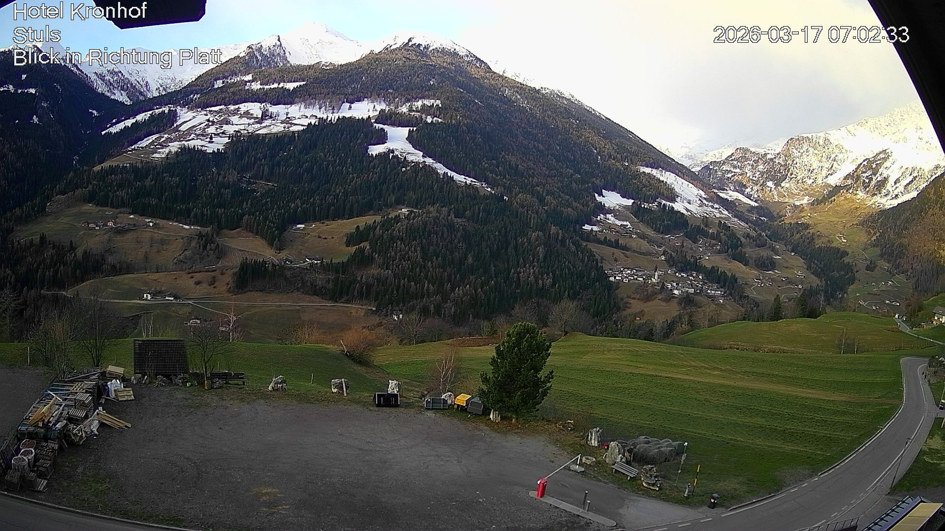 Archiv Foto Webcam Passeiertal: Hotel Kronhof in Stuls