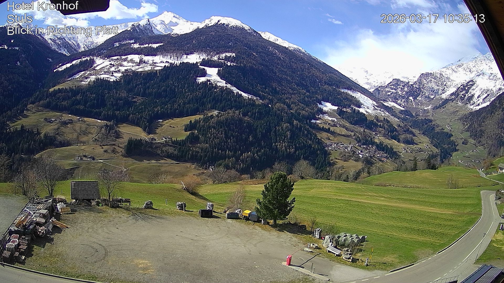 Archiv Foto Webcam Passeiertal: Hotel Kronhof in Stuls