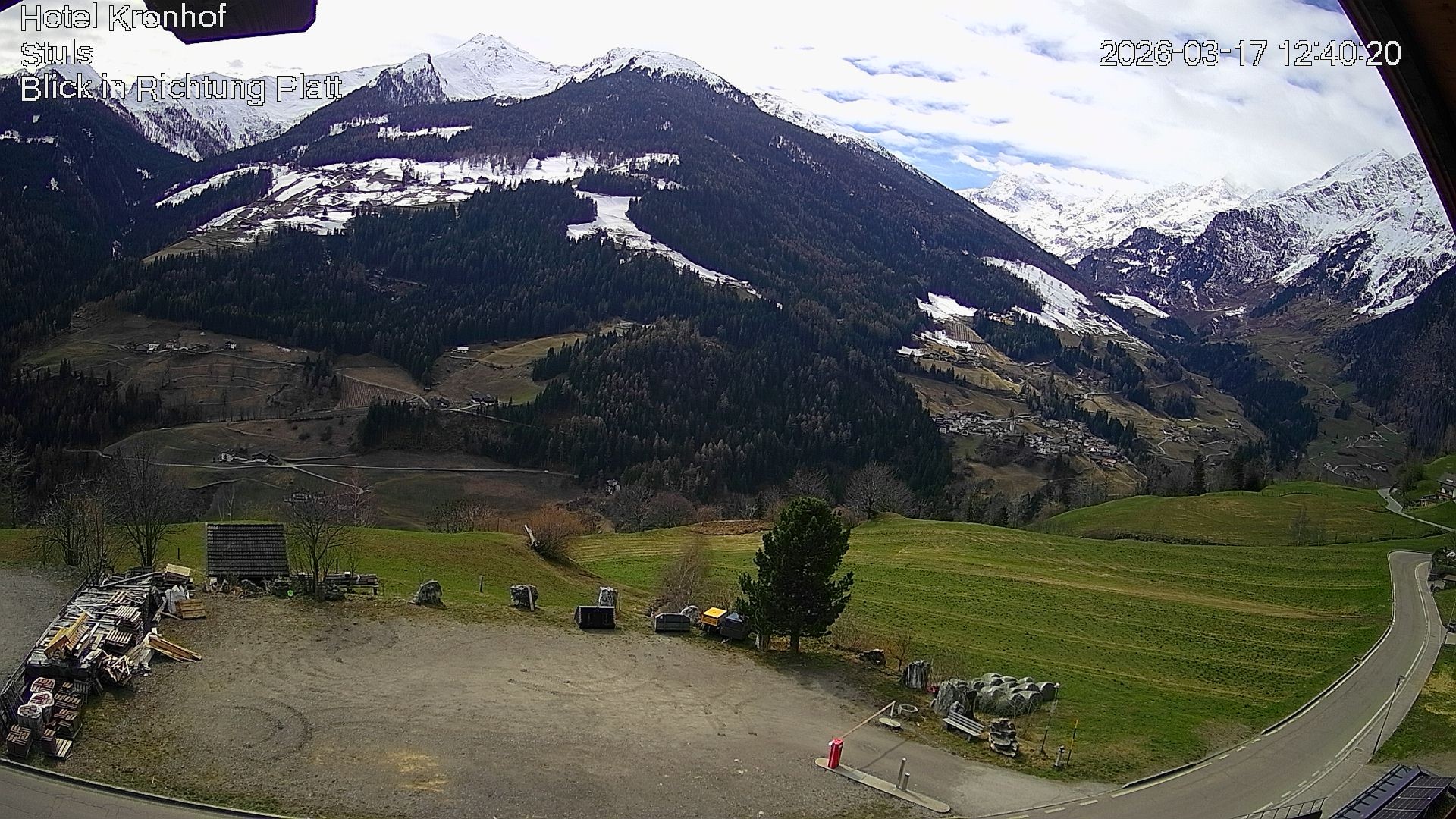 Archiv Foto Webcam Passeiertal: Hotel Kronhof in Stuls