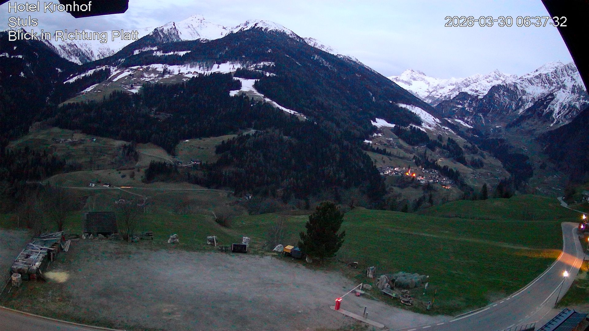 Archiv Foto Webcam Passeiertal: Hotel Kronhof in Stuls