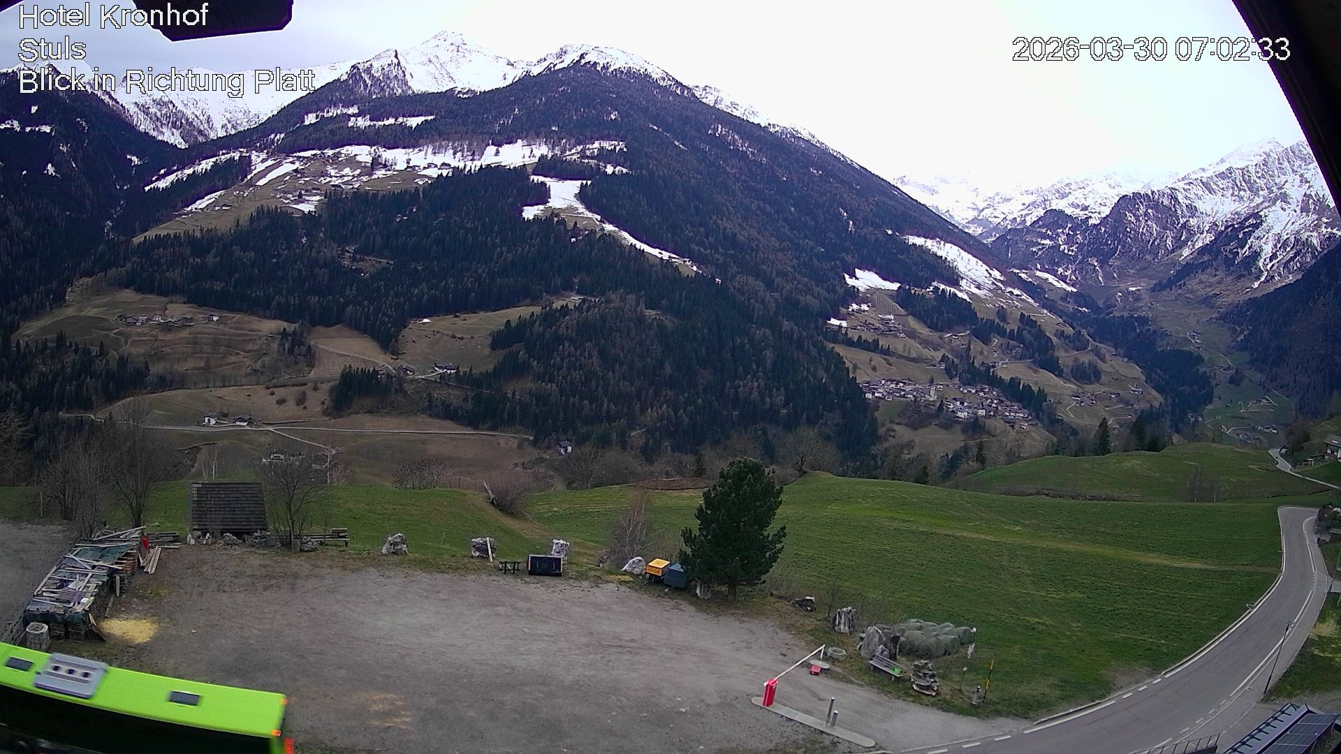 Archiv Foto Webcam Passeiertal: Hotel Kronhof in Stuls