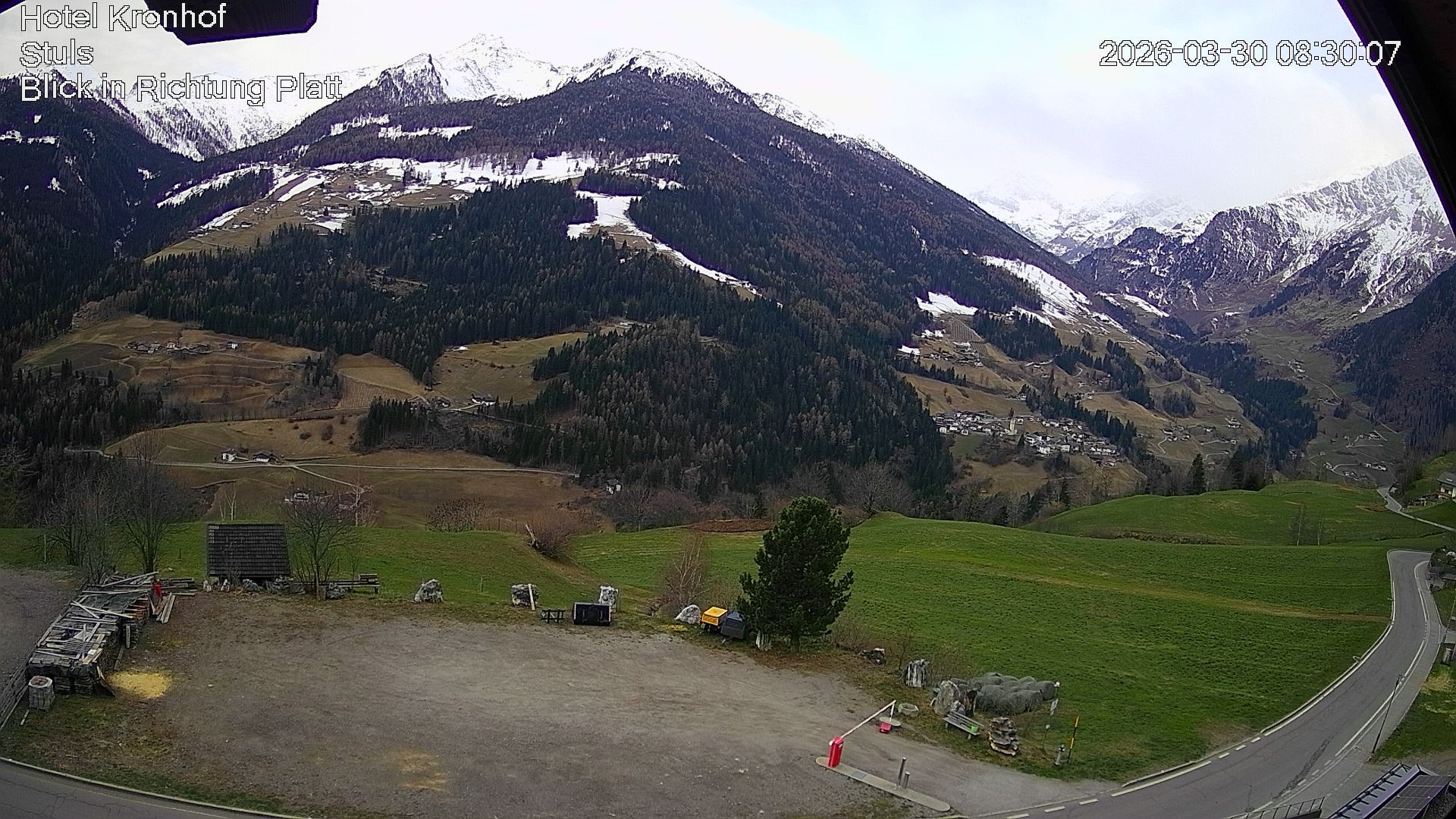 Archiv Foto Webcam Passeiertal: Hotel Kronhof in Stuls