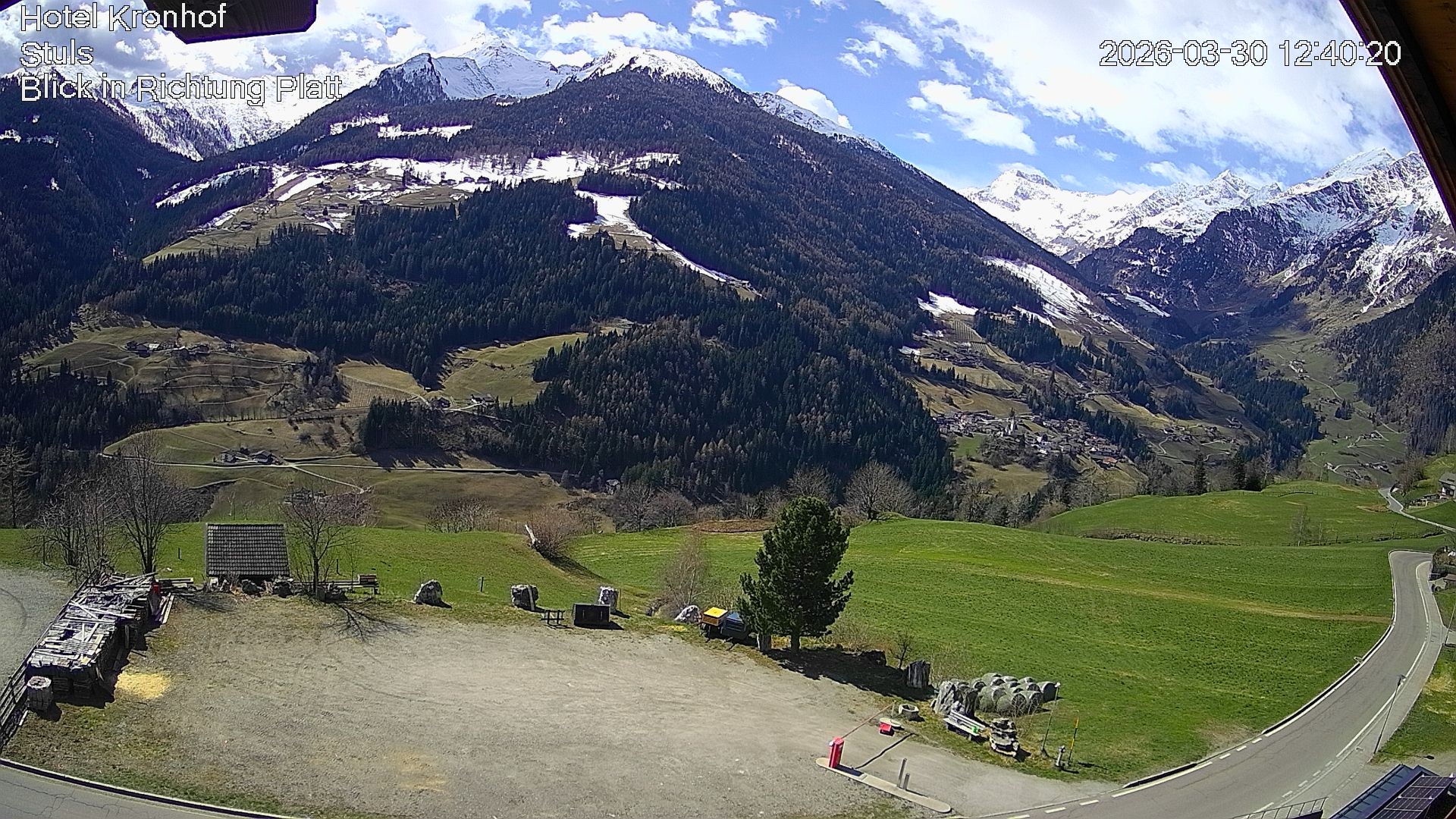 Archiv Foto Webcam Passeiertal: Hotel Kronhof in Stuls