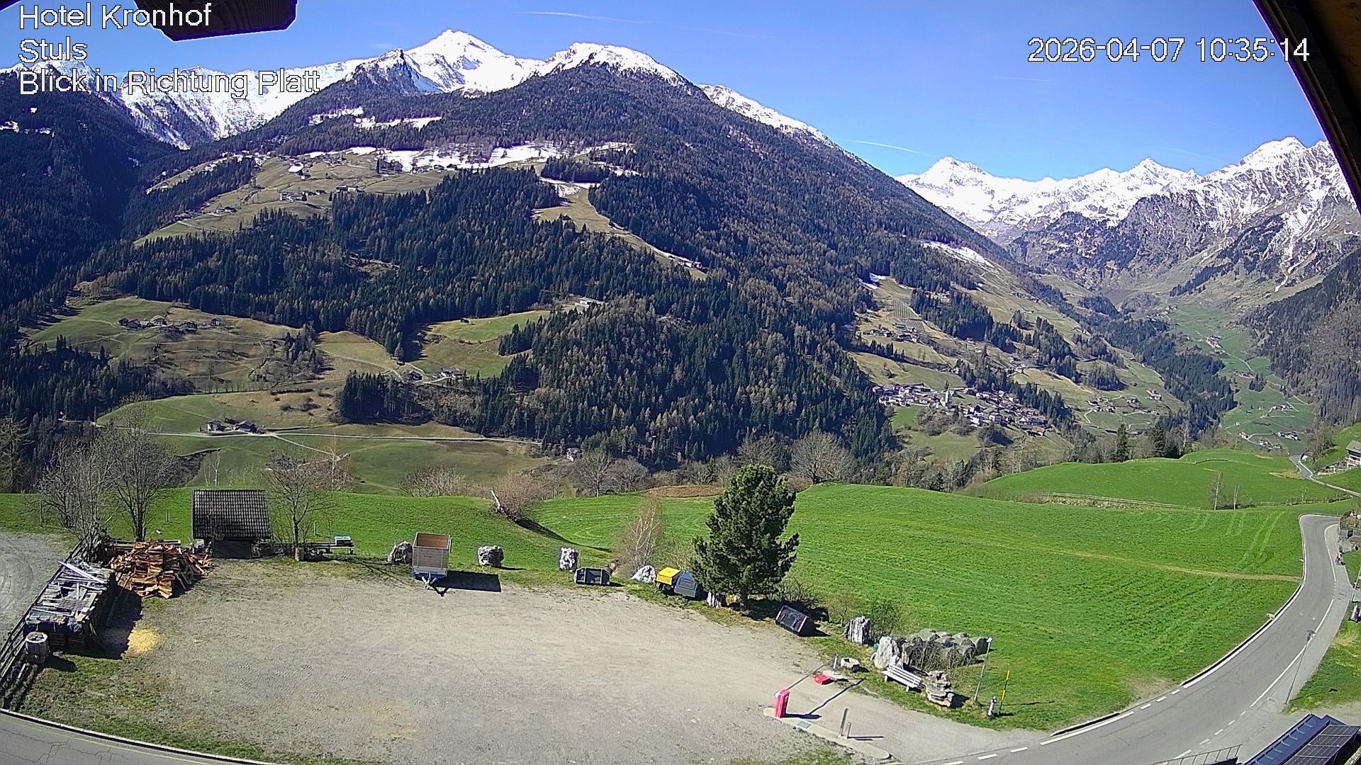 Archiv Foto Webcam Passeiertal: Hotel Kronhof in Stuls