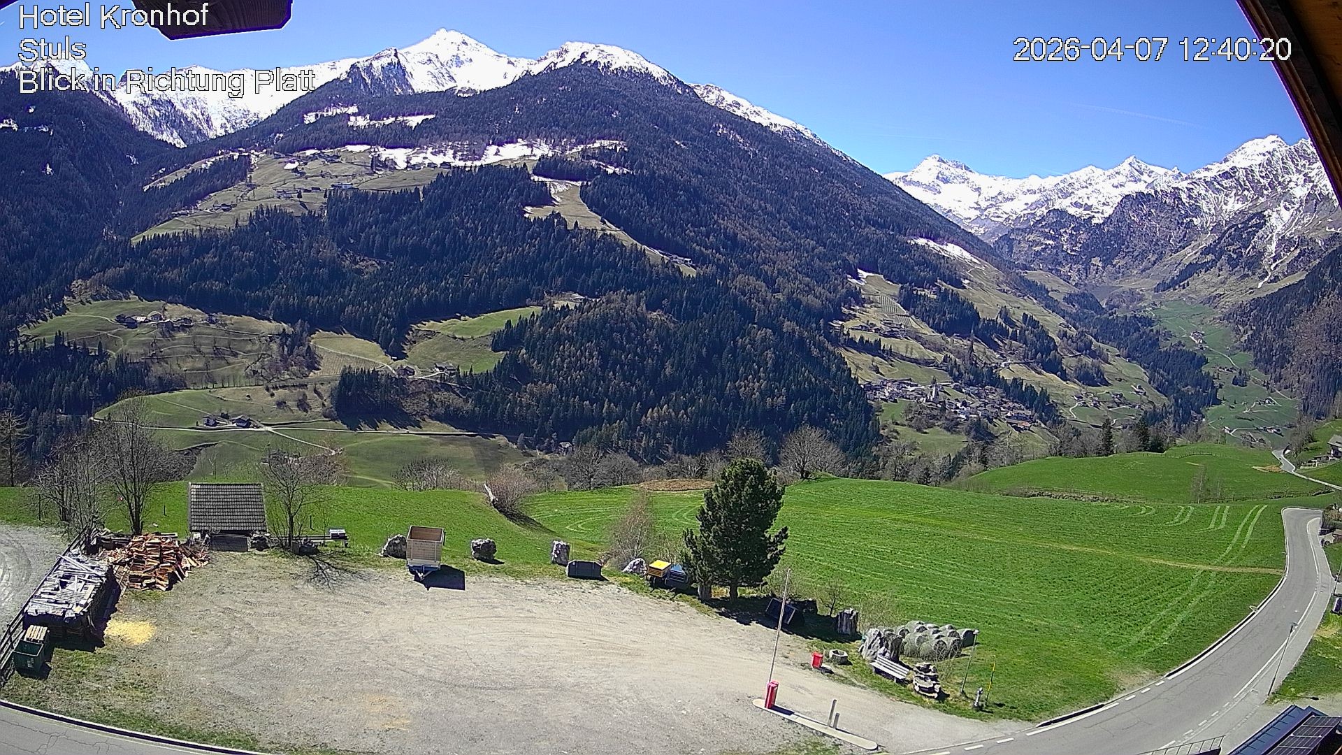 Archiv Foto Webcam Passeiertal: Hotel Kronhof in Stuls