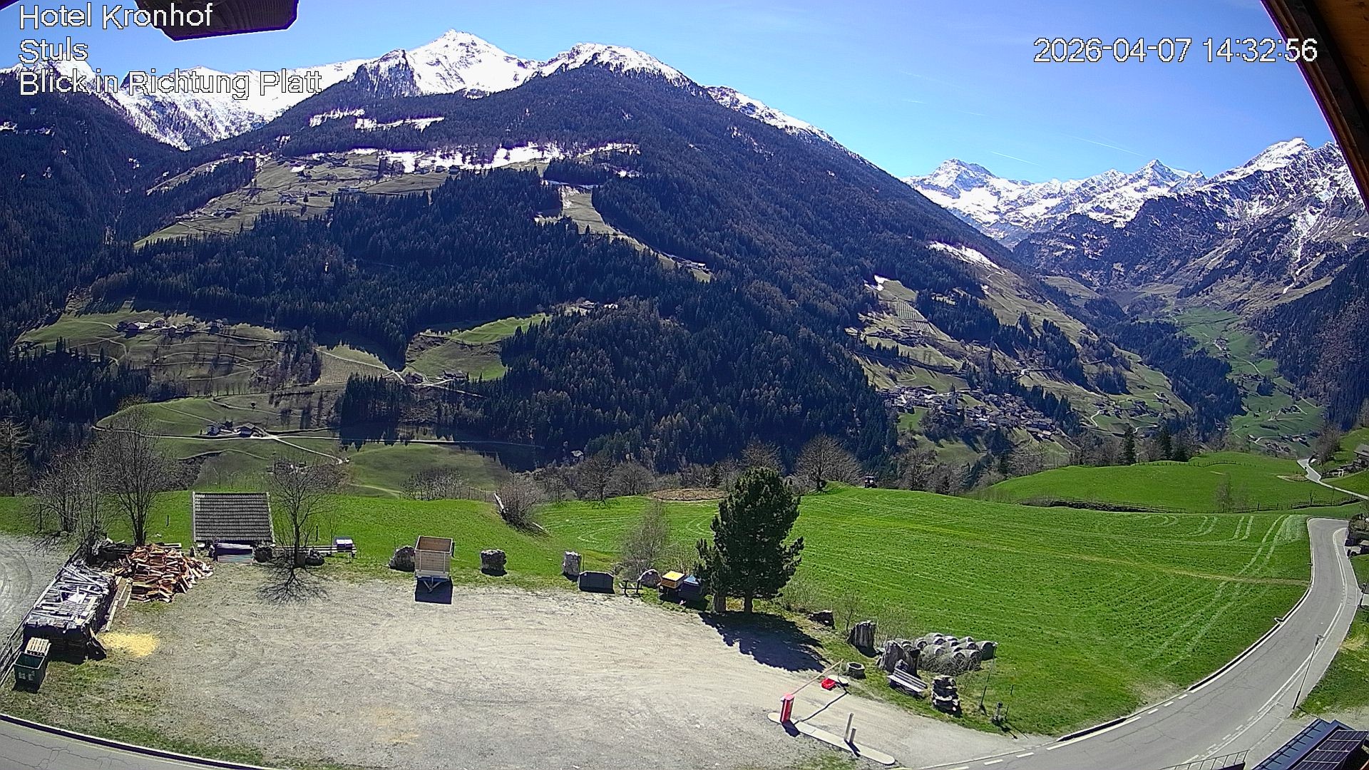 Archiv Foto Webcam Passeiertal: Hotel Kronhof in Stuls