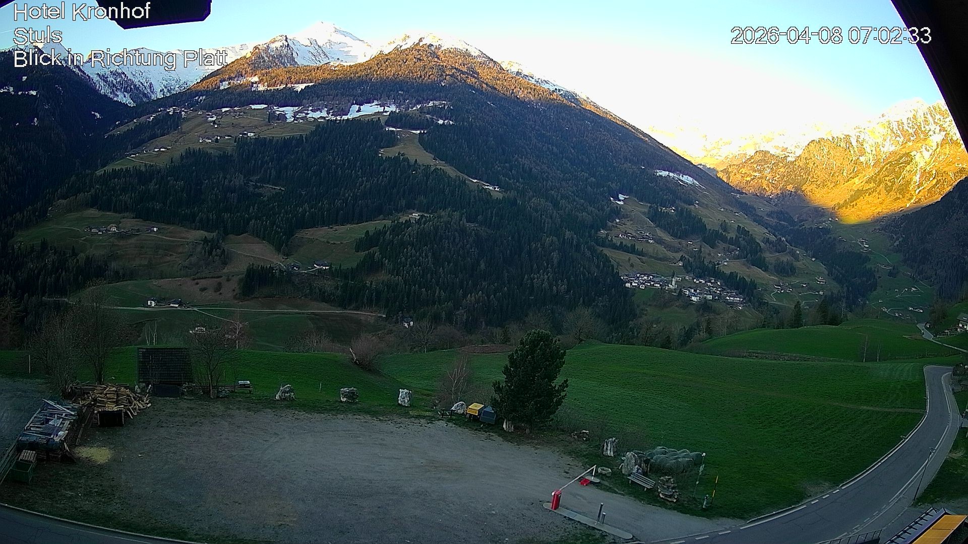 Archiv Foto Webcam Passeiertal: Hotel Kronhof in Stuls