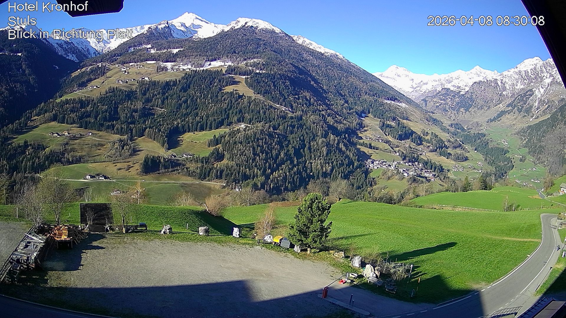 Archiv Foto Webcam Passeiertal: Hotel Kronhof in Stuls