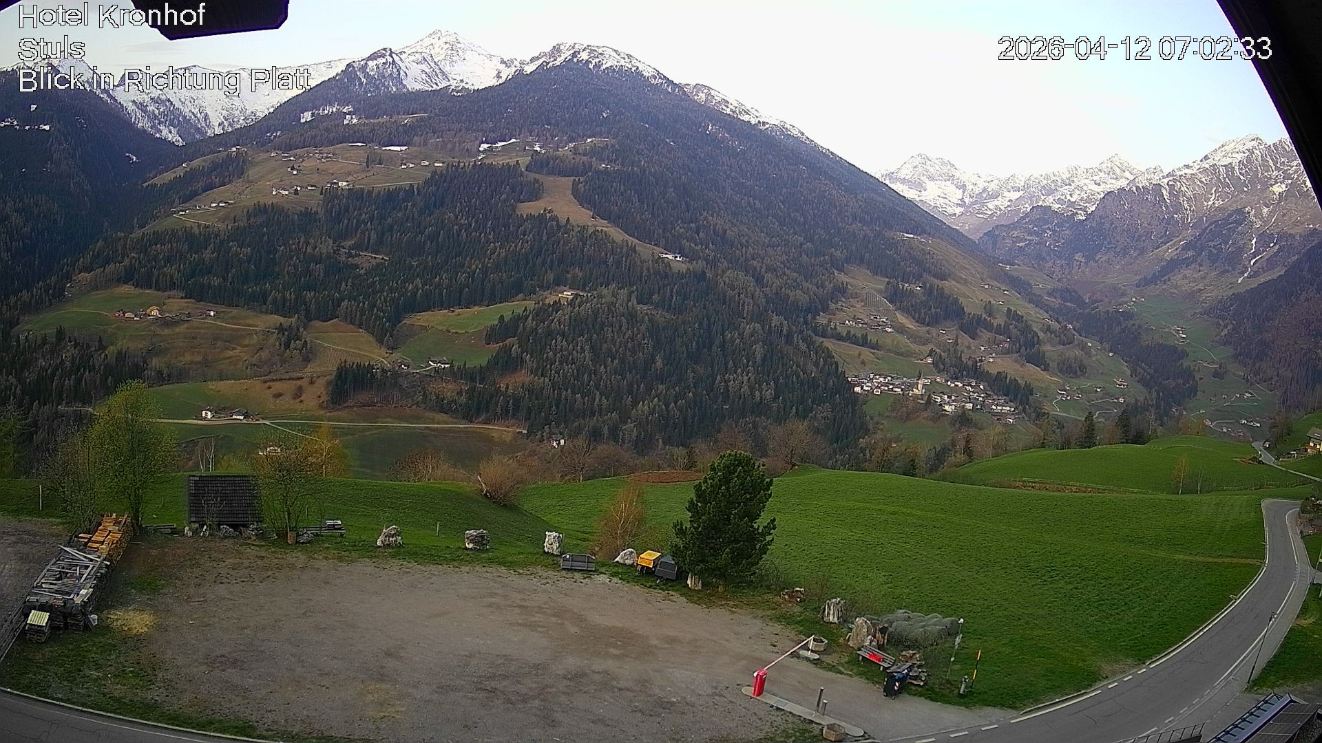 Archiv Foto Webcam Passeiertal: Hotel Kronhof in Stuls