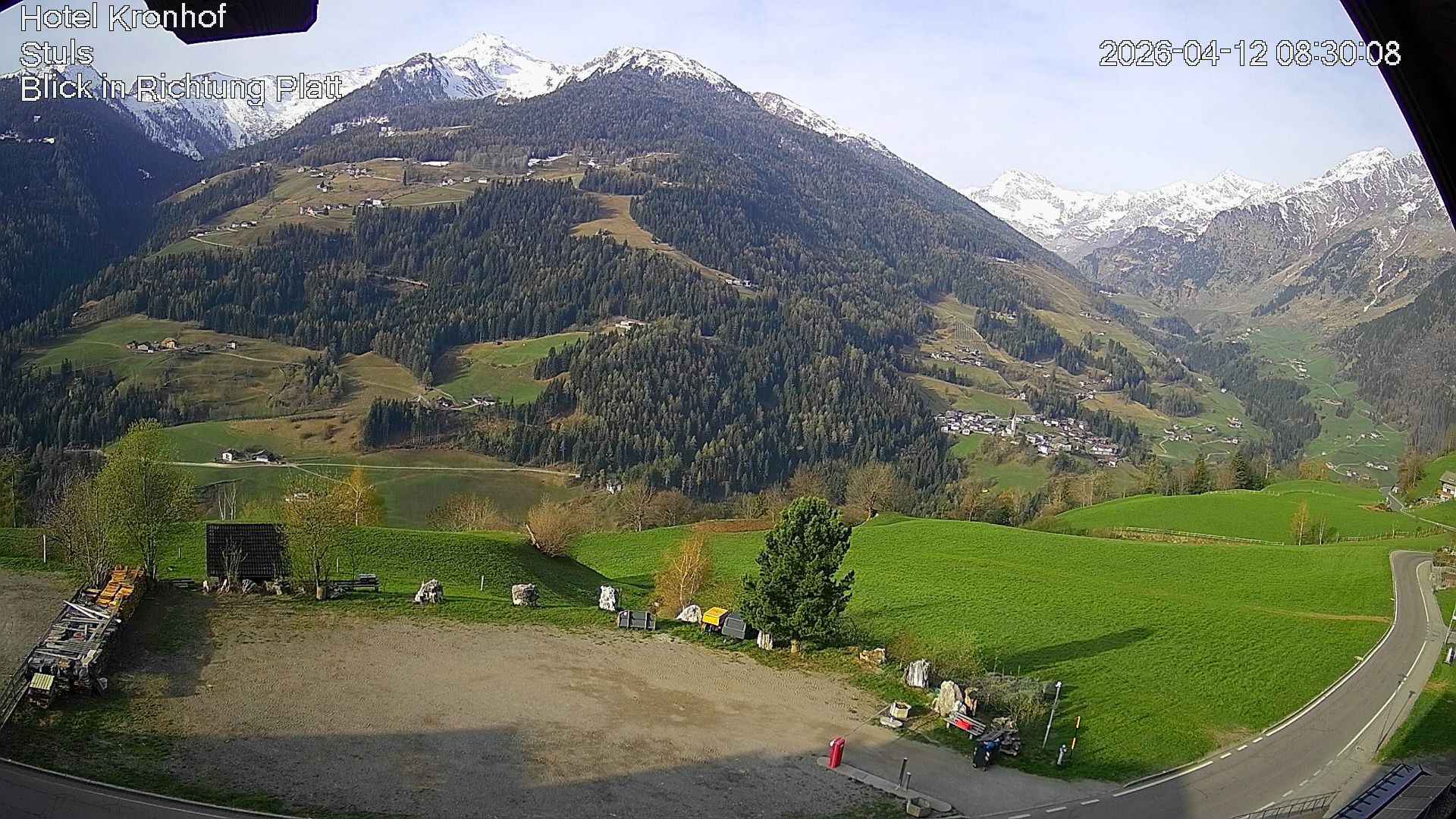 Archiv Foto Webcam Passeiertal: Hotel Kronhof in Stuls