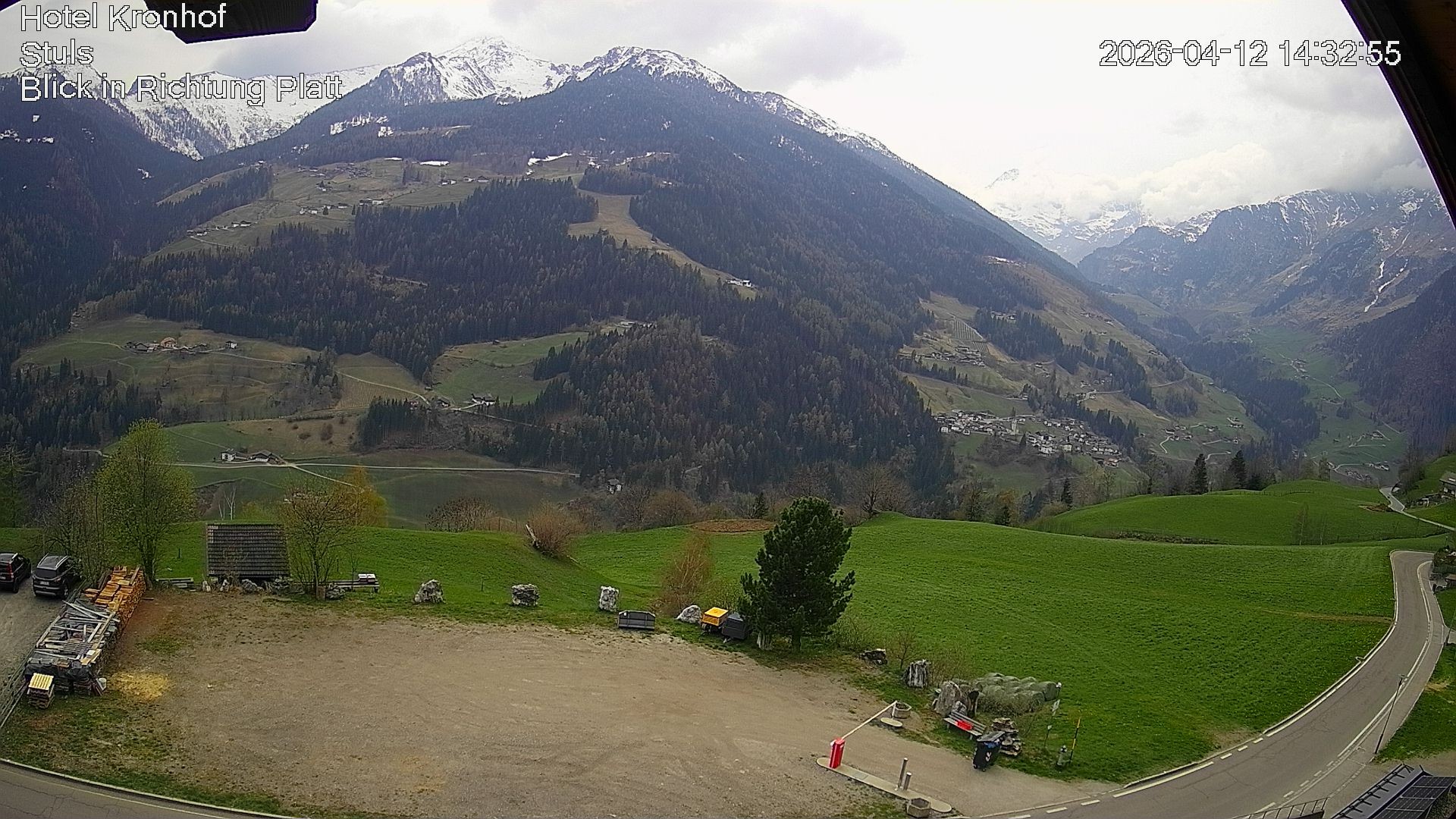 Archiv Foto Webcam Passeiertal: Hotel Kronhof in Stuls