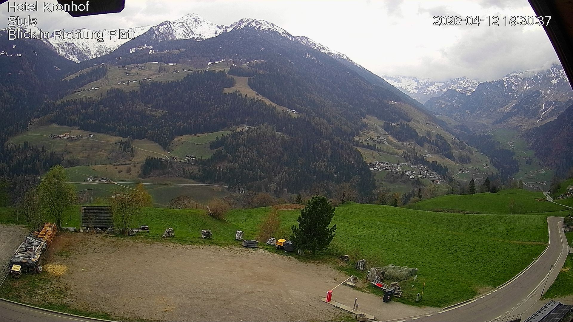 Archiv Foto Webcam Passeiertal: Hotel Kronhof in Stuls
