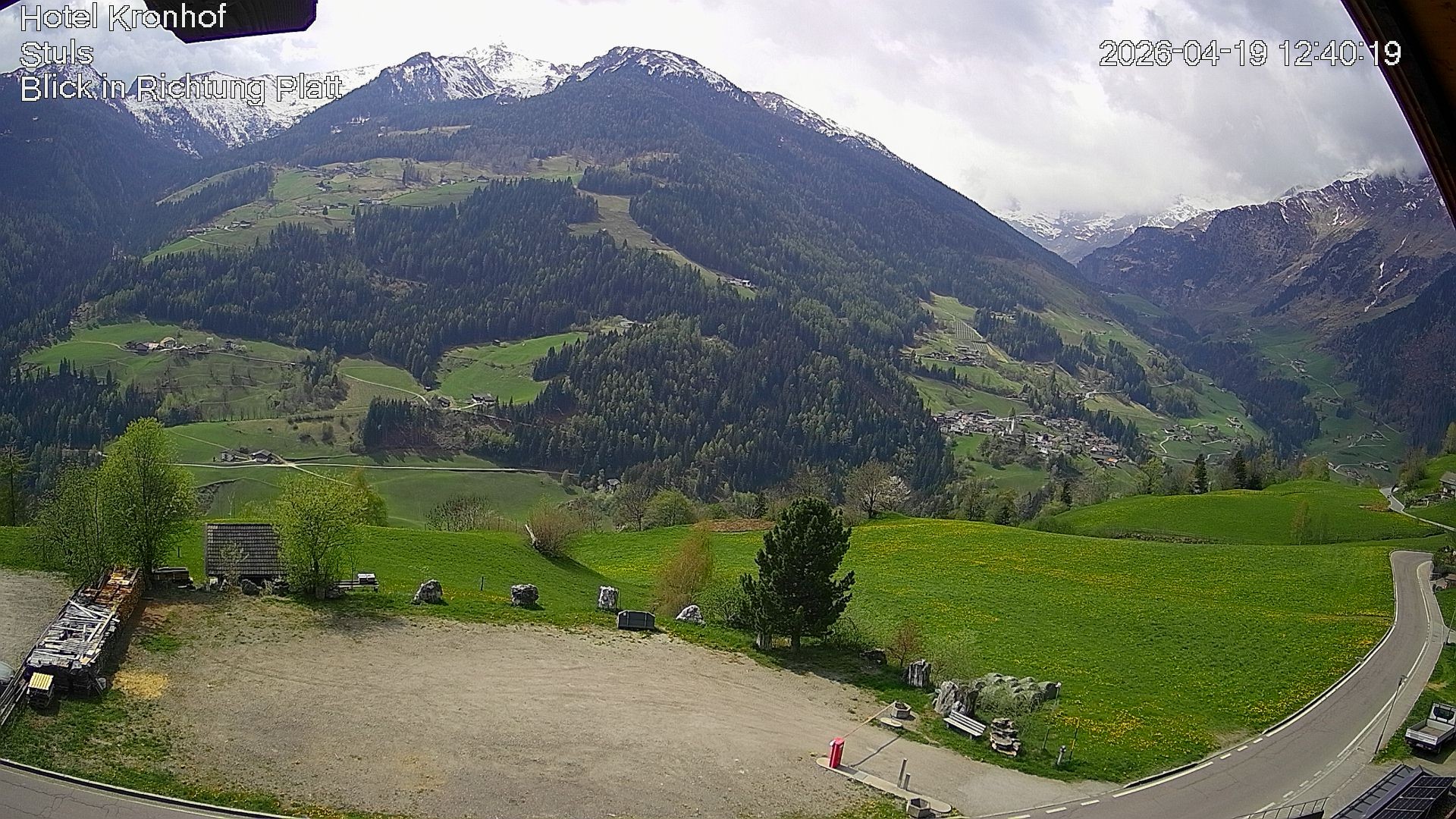 Archiv Foto Webcam Passeiertal: Hotel Kronhof in Stuls