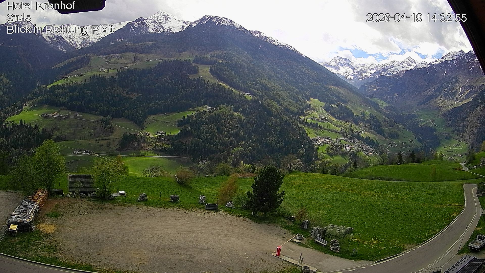 Archiv Foto Webcam Passeiertal: Hotel Kronhof in Stuls