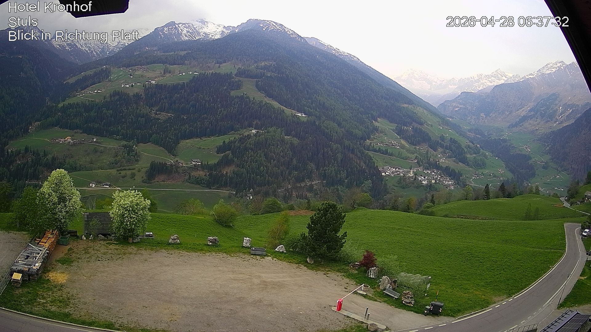 Archiv Foto Webcam Passeiertal: Hotel Kronhof in Stuls