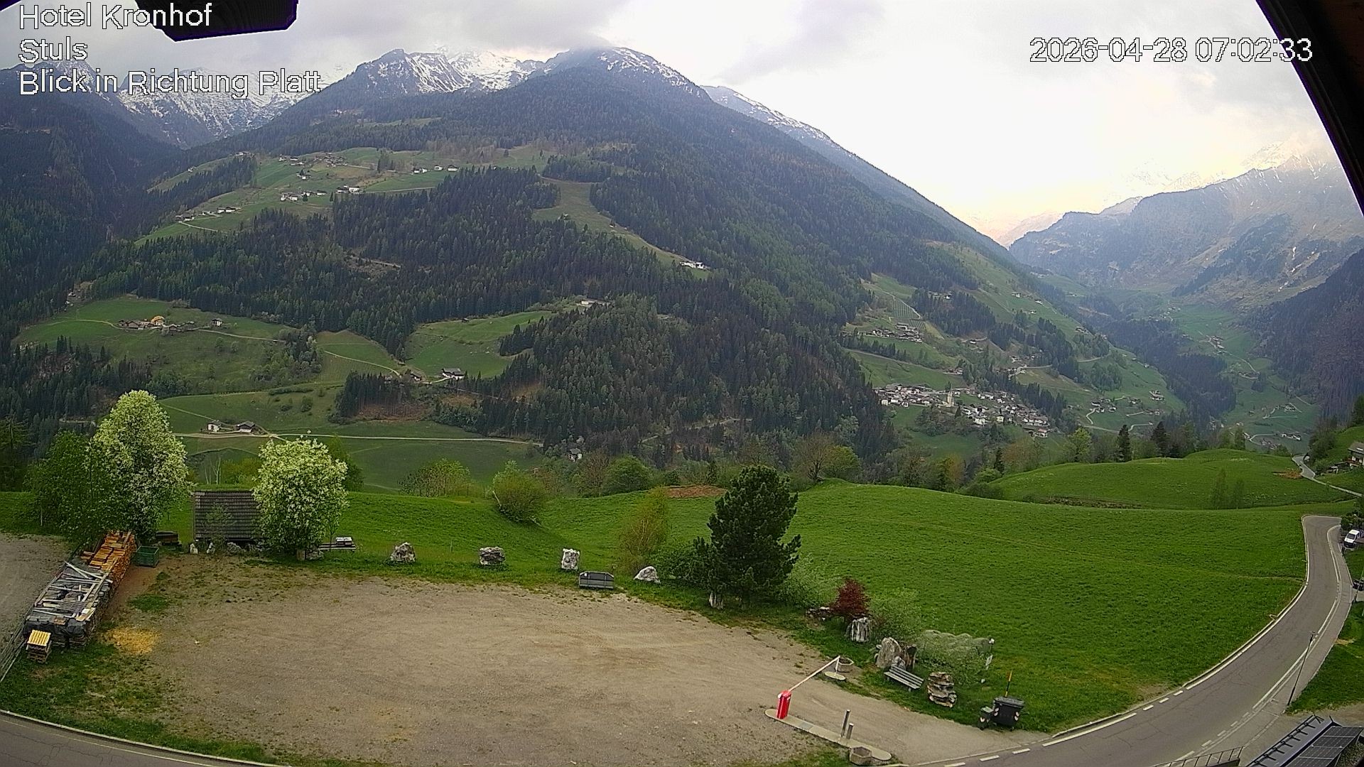 Archiv Foto Webcam Passeiertal: Hotel Kronhof in Stuls
