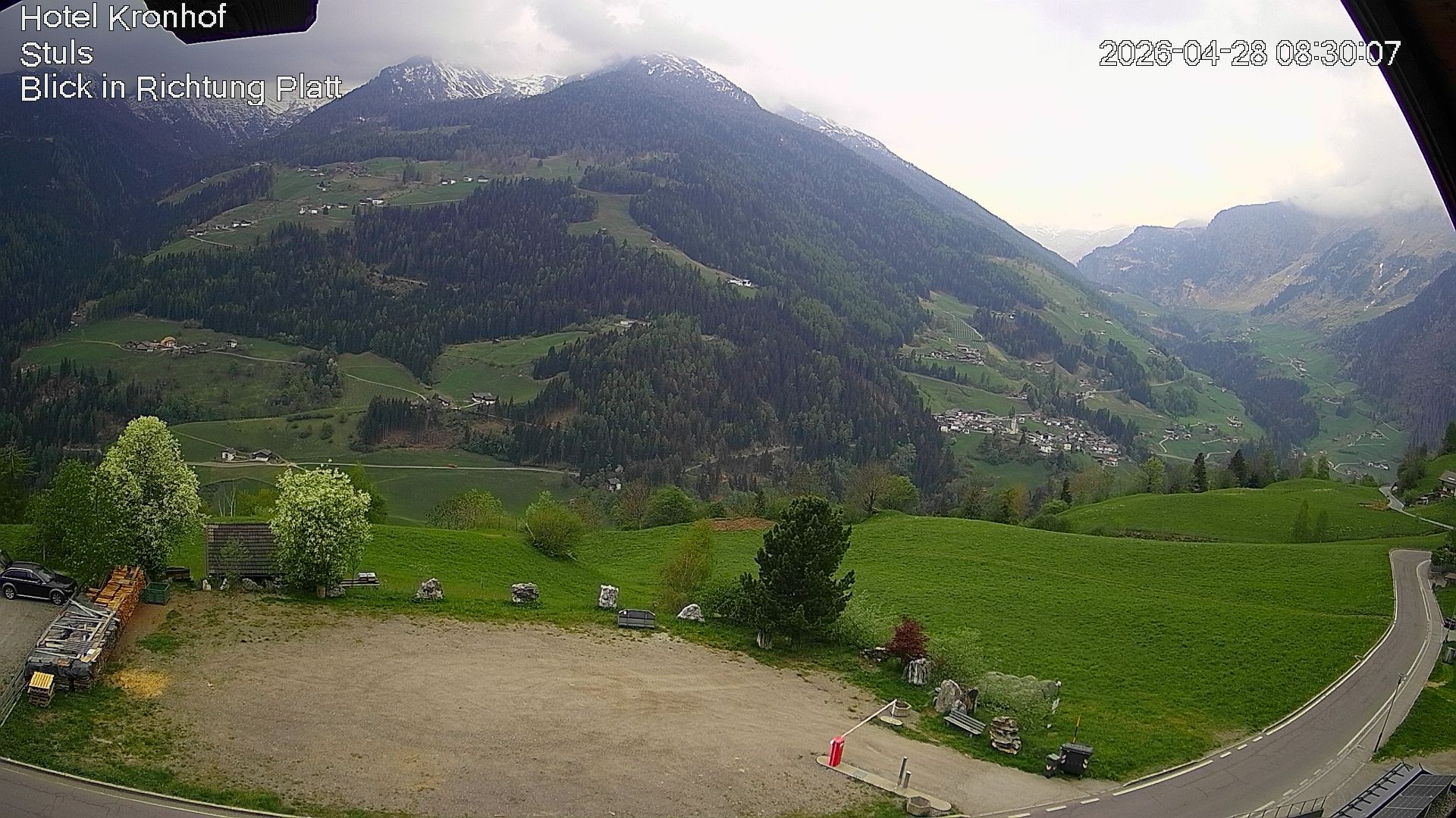 Archiv Foto Webcam Passeiertal: Hotel Kronhof in Stuls