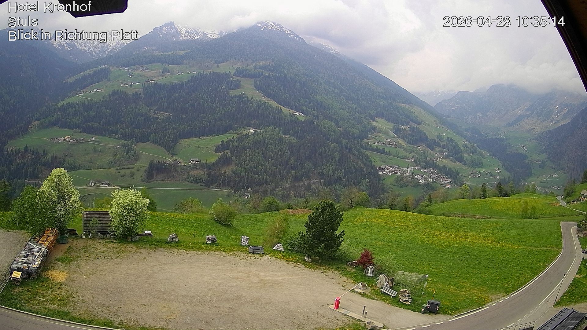 Archiv Foto Webcam Passeiertal: Hotel Kronhof in Stuls