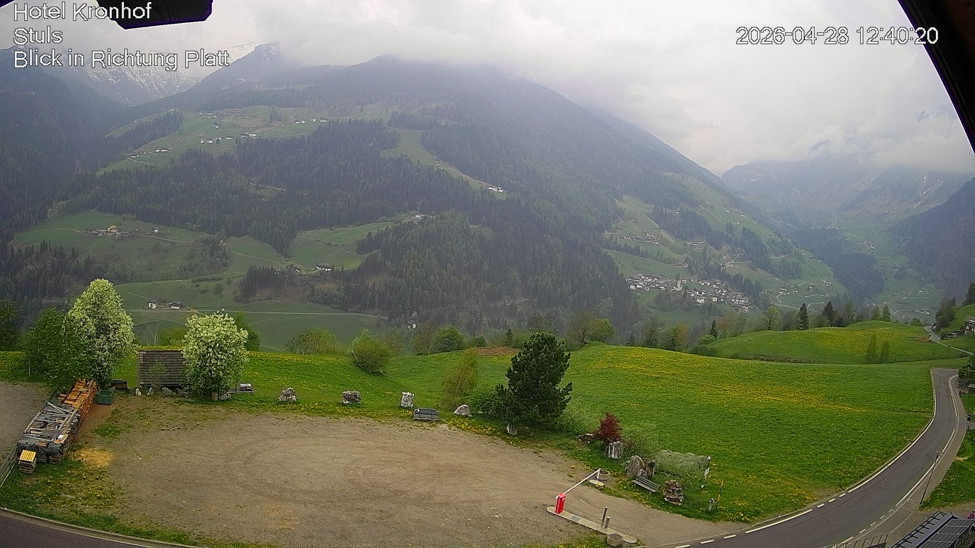 Archiv Foto Webcam Passeiertal: Hotel Kronhof in Stuls