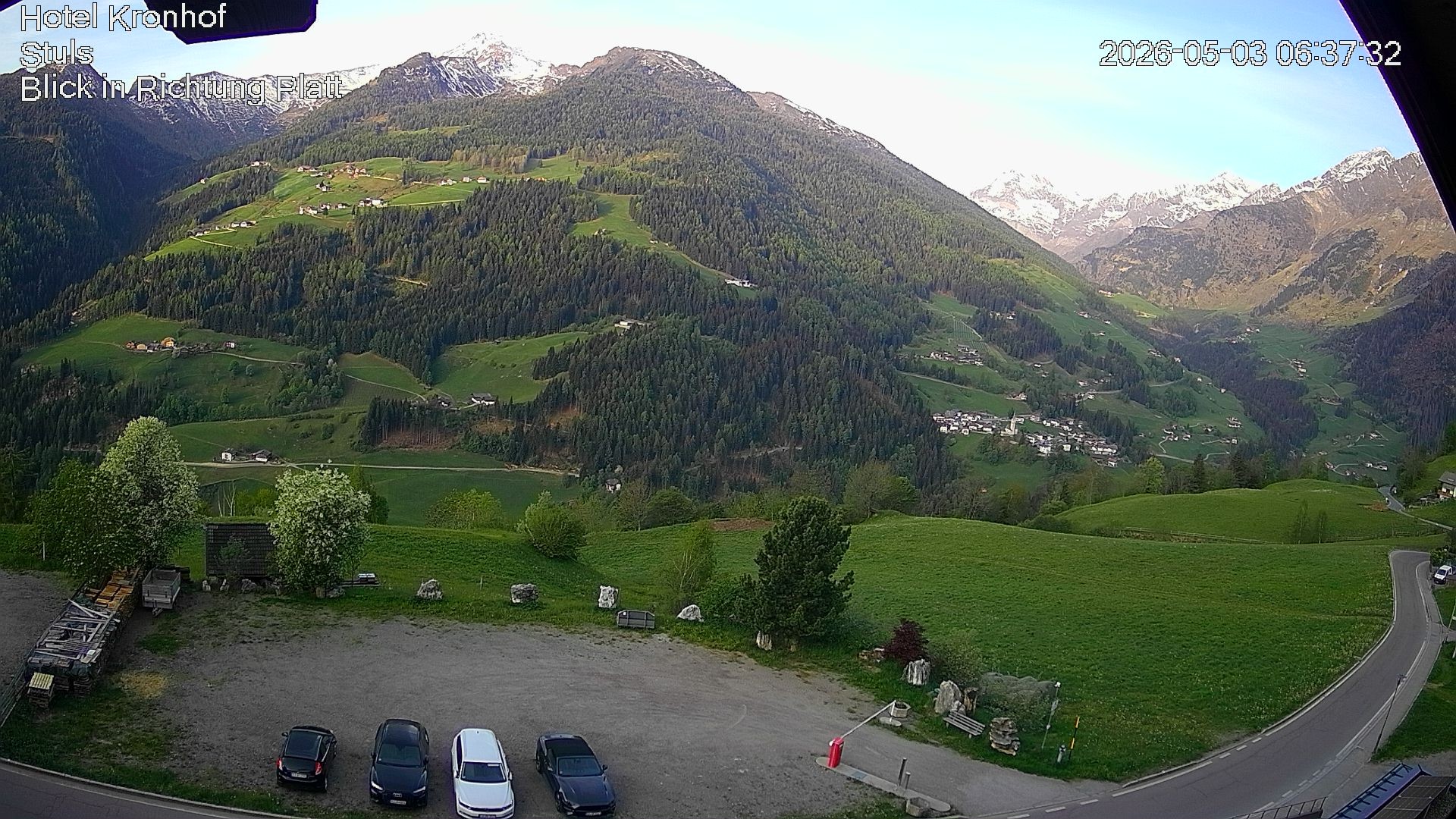 Archiv Foto Webcam Passeiertal: Hotel Kronhof in Stuls