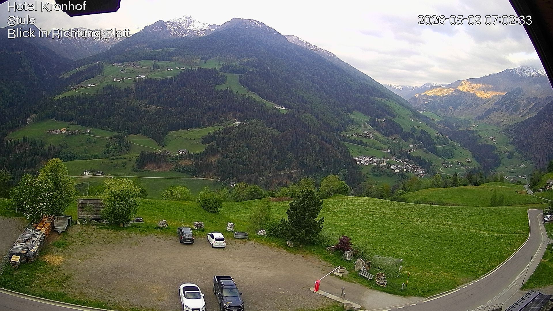 Archiv Foto Webcam Passeiertal: Hotel Kronhof in Stuls