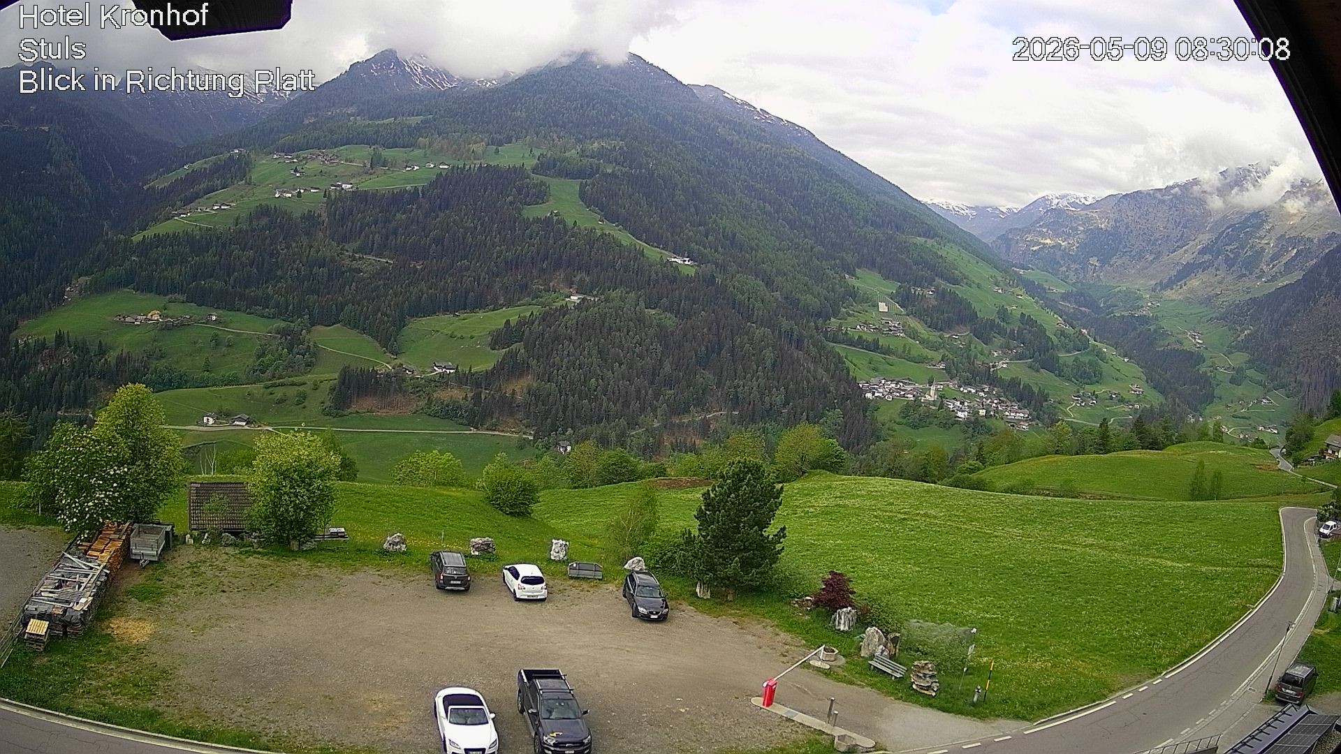 Archiv Foto Webcam Passeiertal: Hotel Kronhof in Stuls