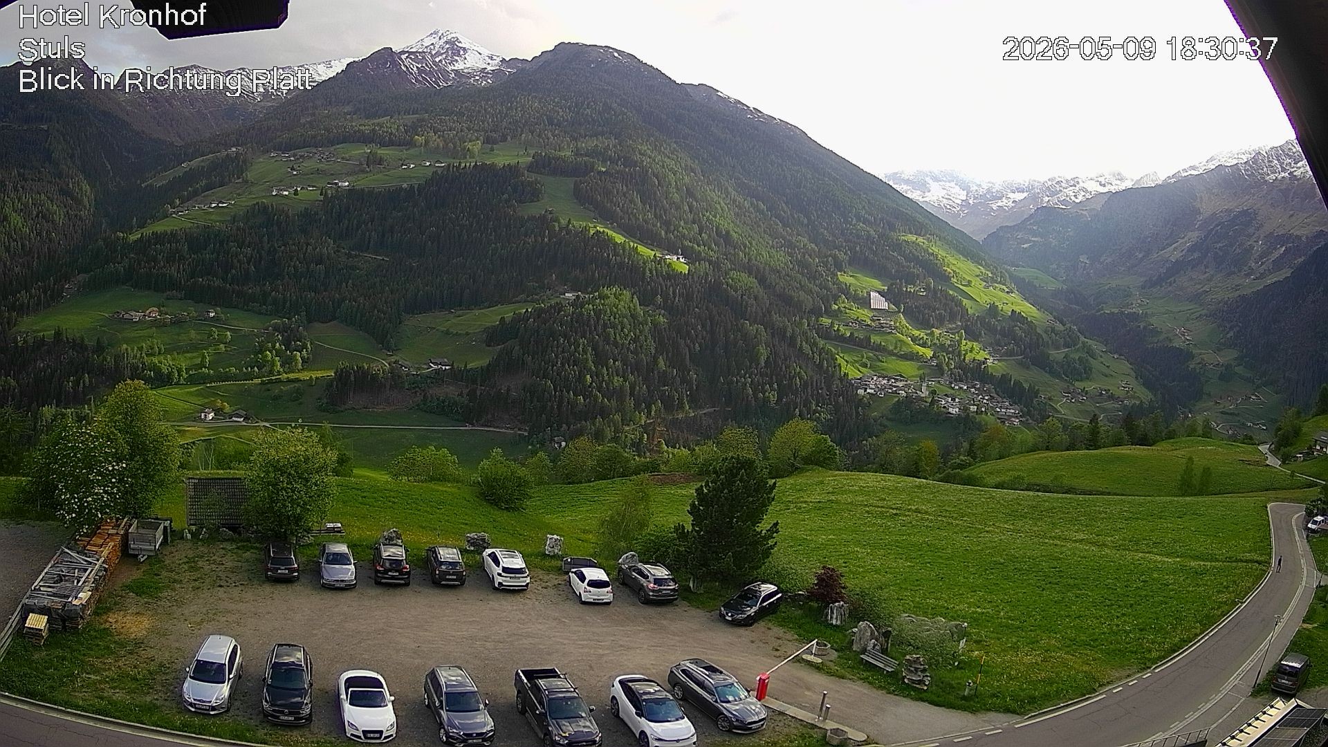 Archiv Foto Webcam Passeiertal: Hotel Kronhof in Stuls