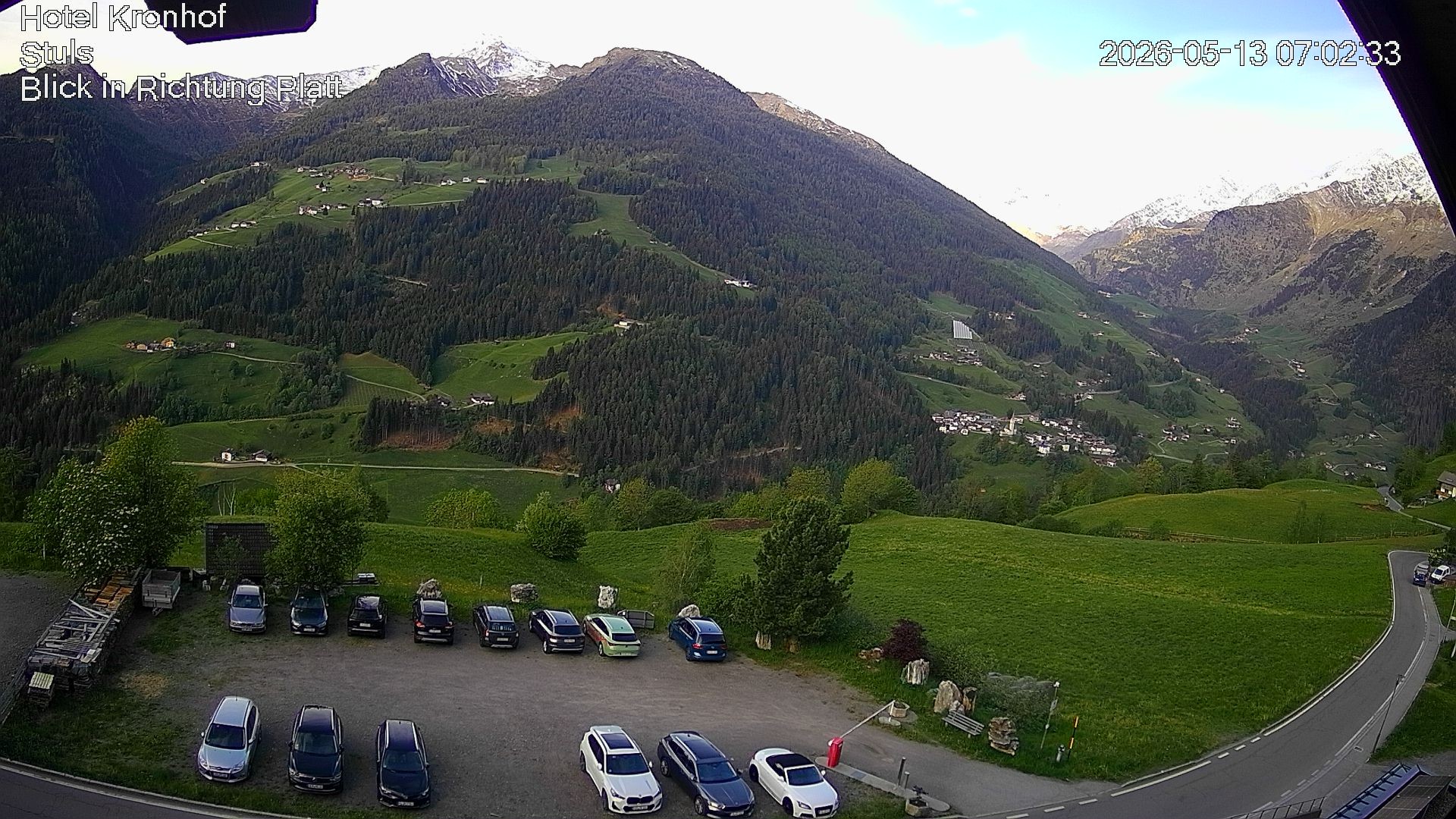 Archiv Foto Webcam Passeiertal: Hotel Kronhof in Stuls
