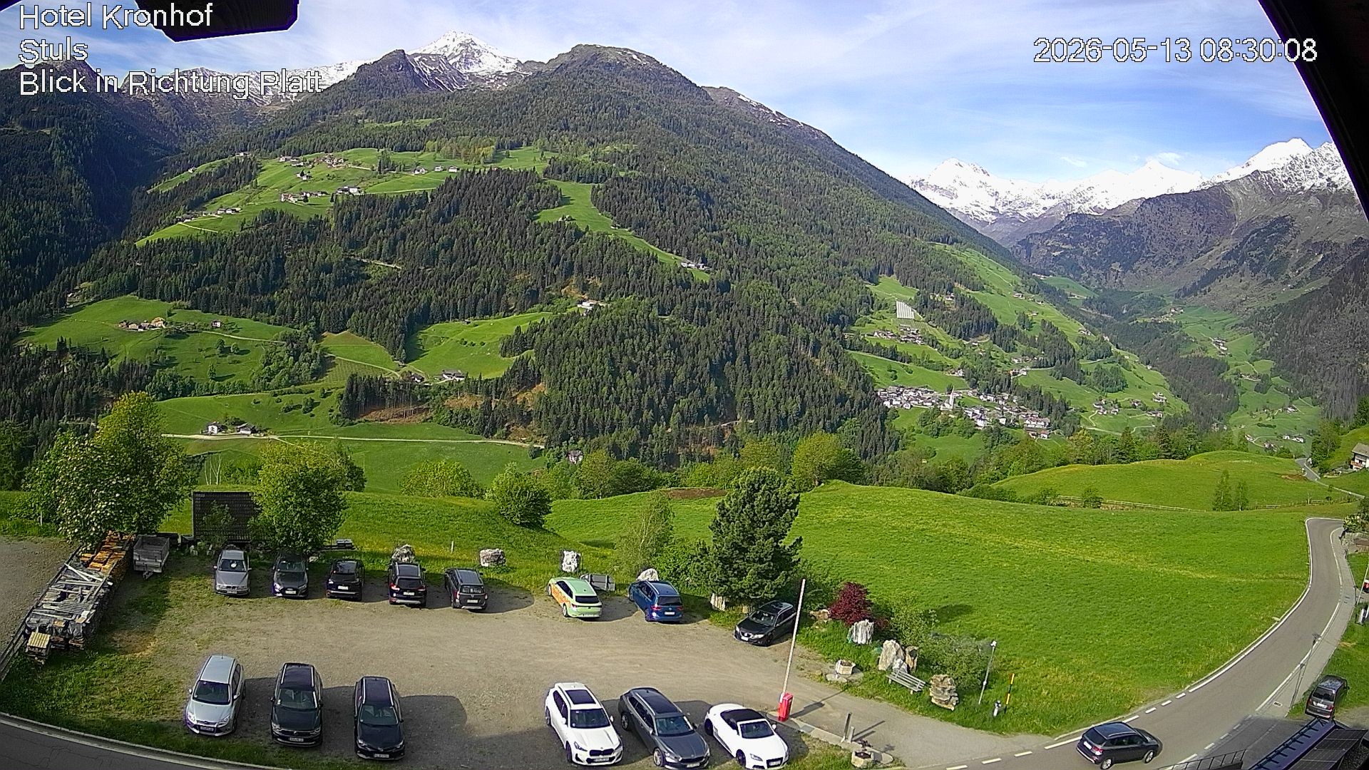 Archiv Foto Webcam Passeiertal: Hotel Kronhof in Stuls