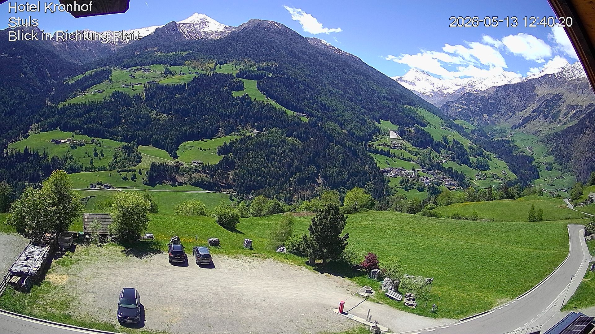 Archiv Foto Webcam Passeiertal: Hotel Kronhof in Stuls
