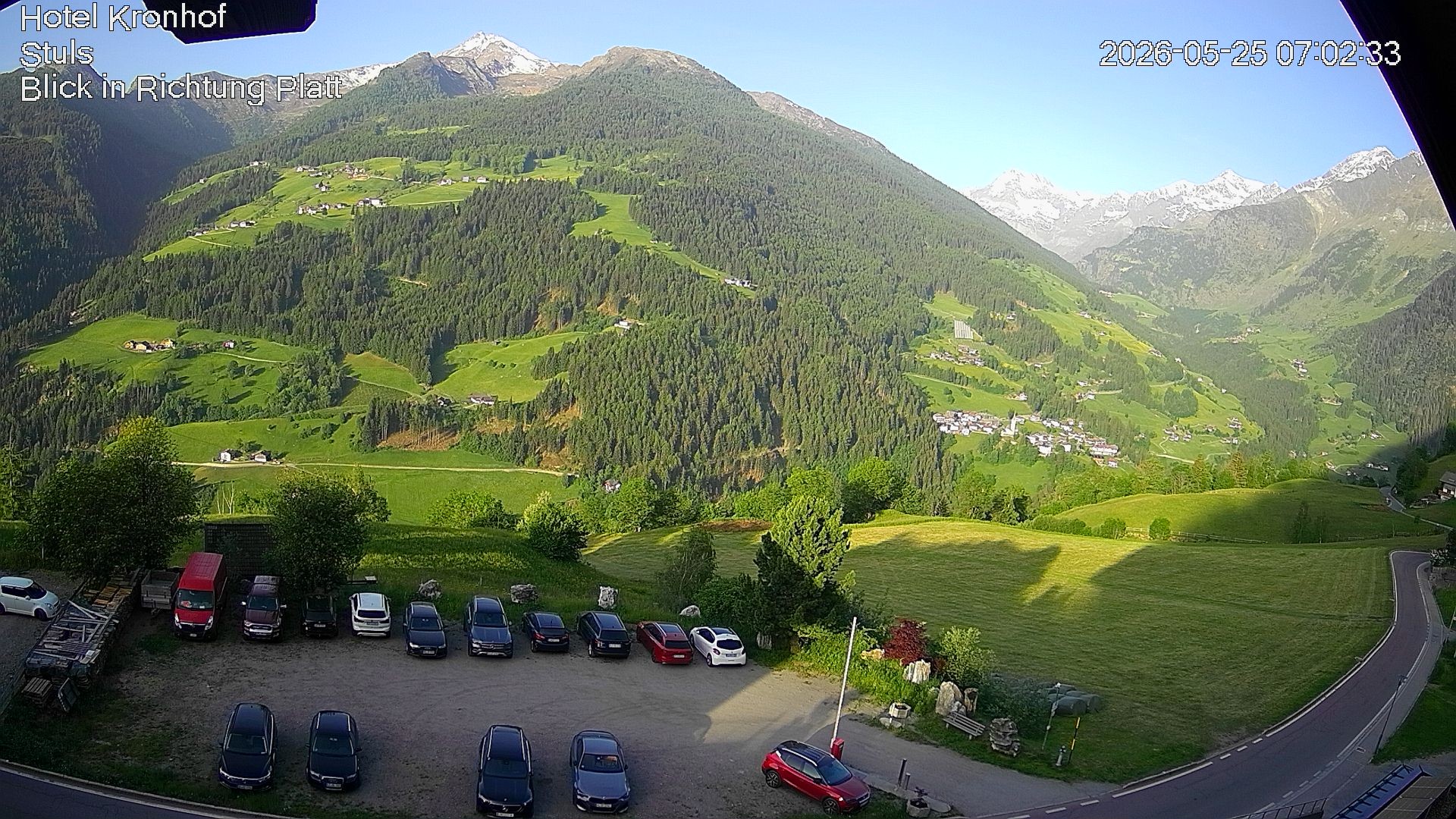Archiv Foto Webcam Passeiertal: Hotel Kronhof in Stuls