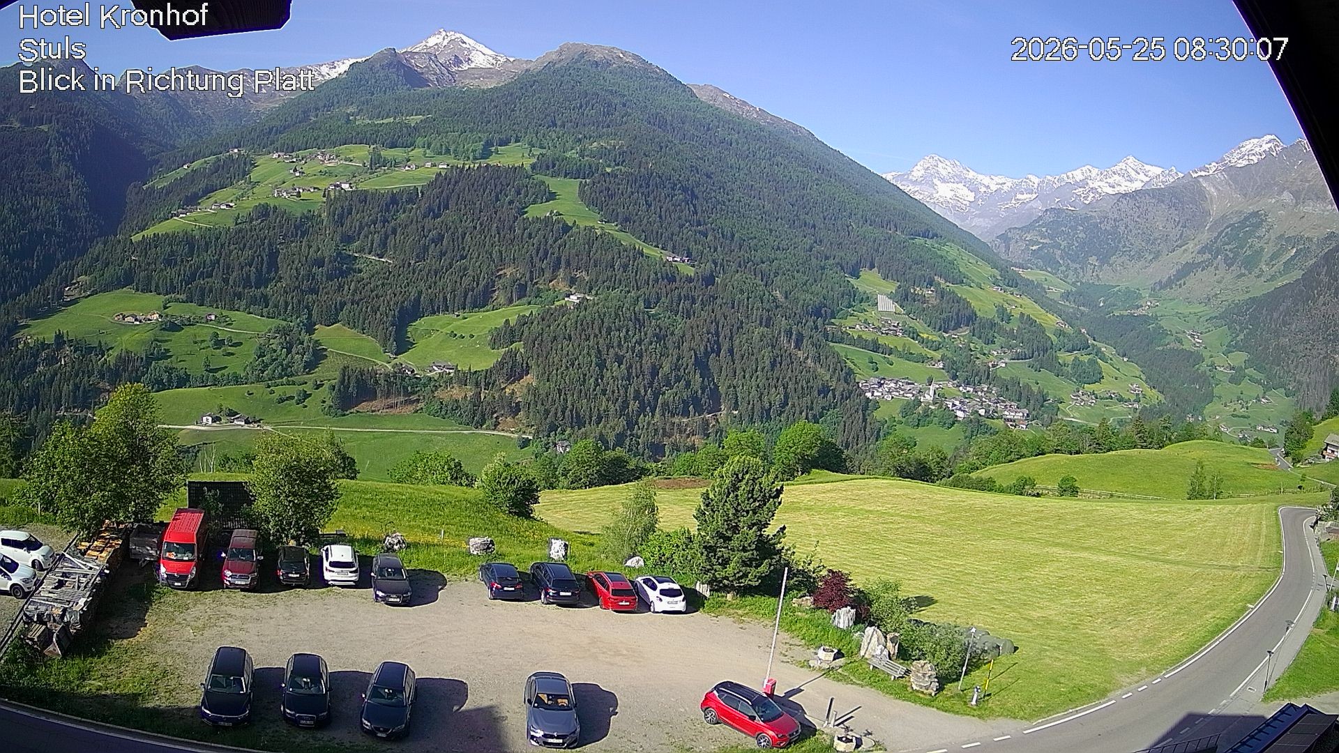 Archiv Foto Webcam Passeiertal: Hotel Kronhof in Stuls
