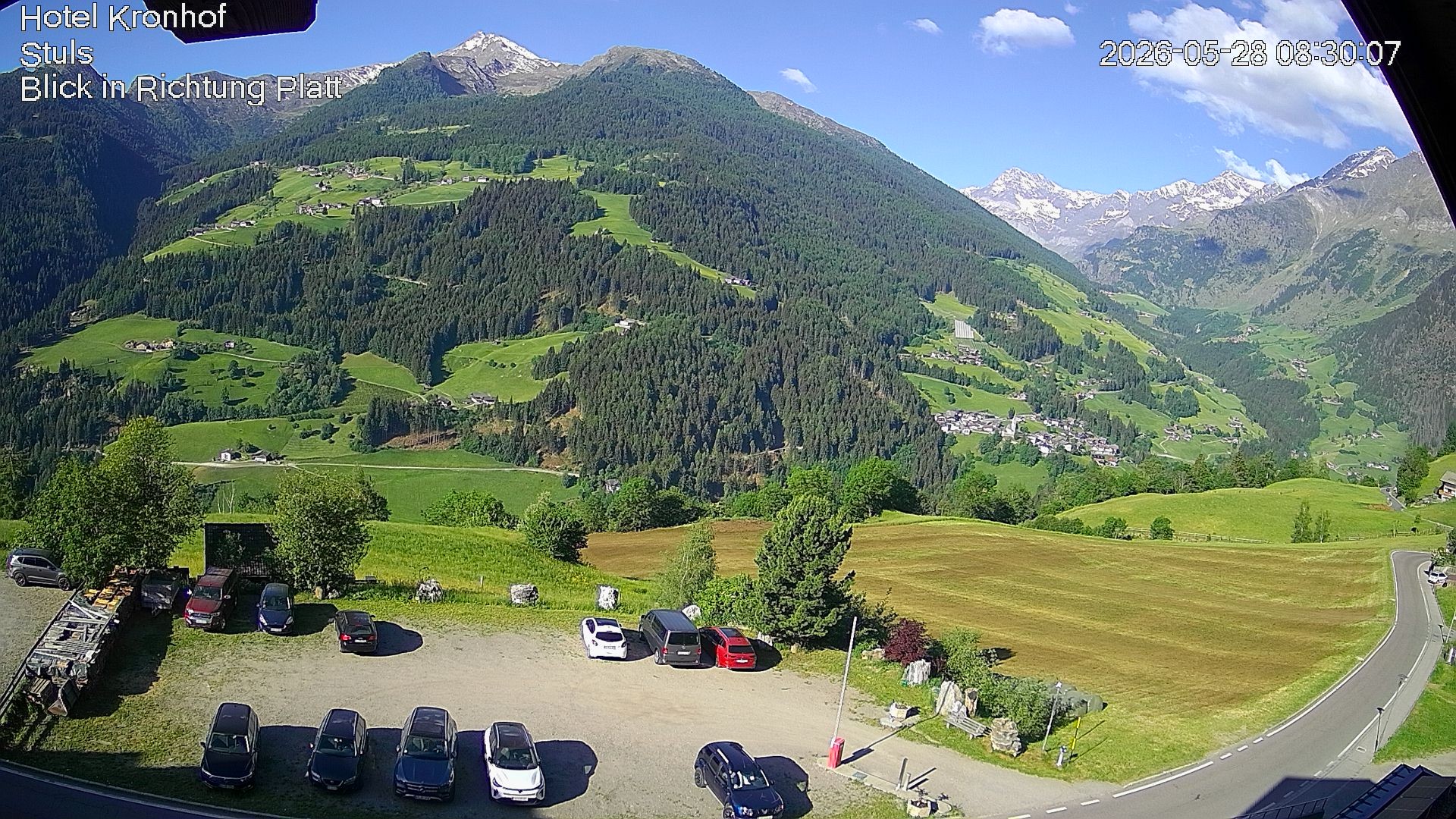 Archiv Foto Webcam Passeiertal: Hotel Kronhof in Stuls