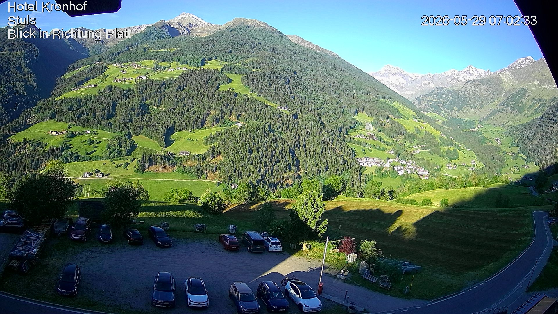 Archiv Foto Webcam Passeiertal: Hotel Kronhof in Stuls