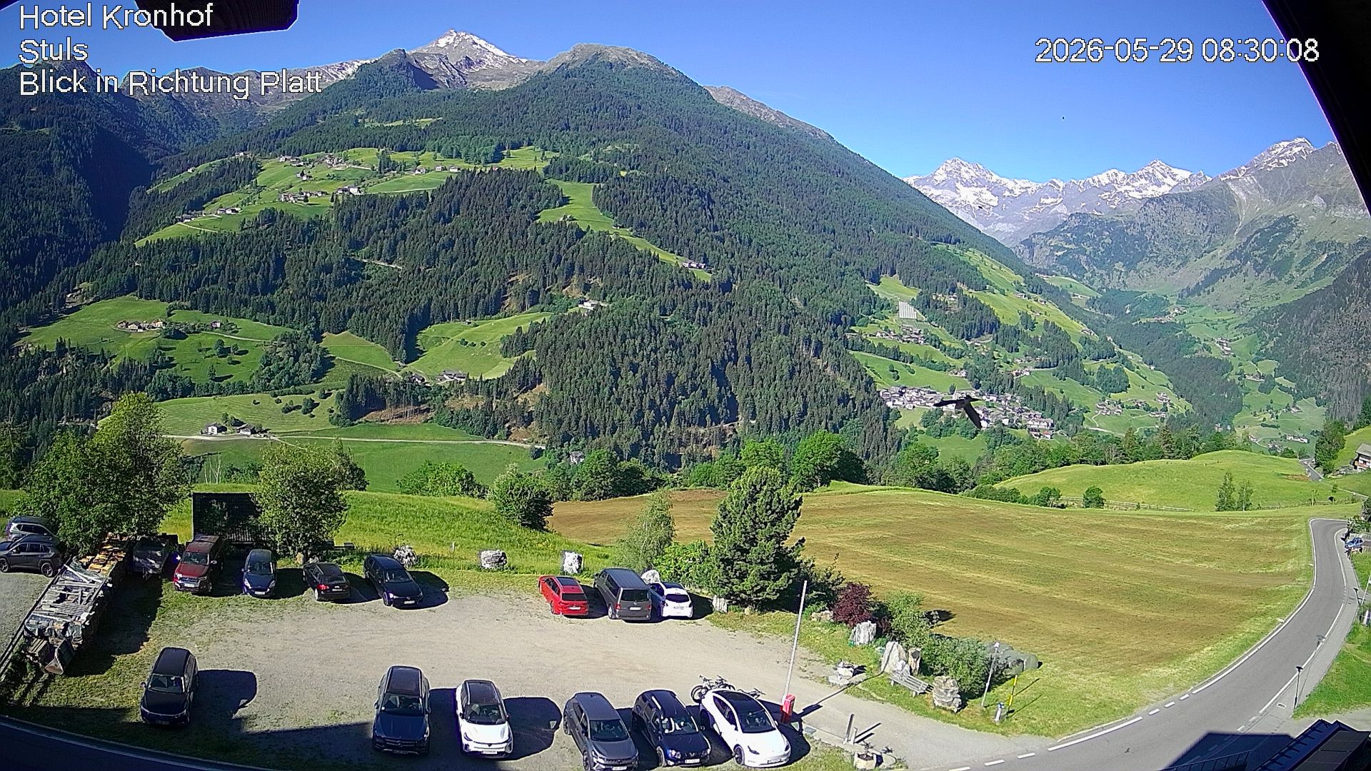Archiv Foto Webcam Passeiertal: Hotel Kronhof in Stuls