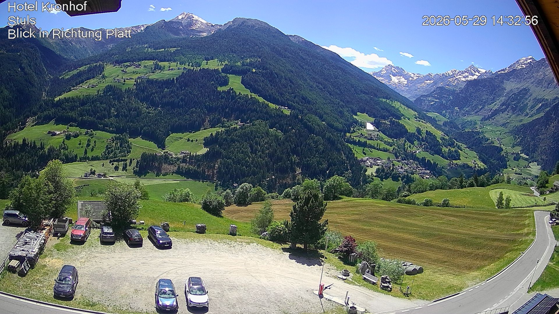 Archiv Foto Webcam Passeiertal: Hotel Kronhof in Stuls
