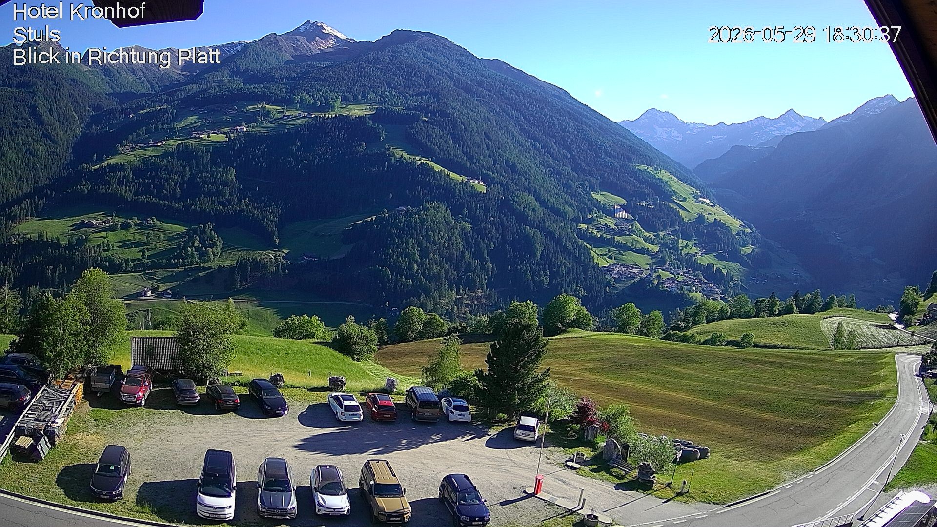Archiv Foto Webcam Passeiertal: Hotel Kronhof in Stuls