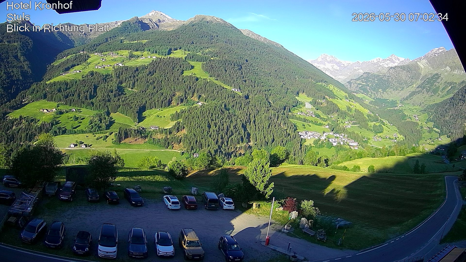 Archiv Foto Webcam Passeiertal: Hotel Kronhof in Stuls