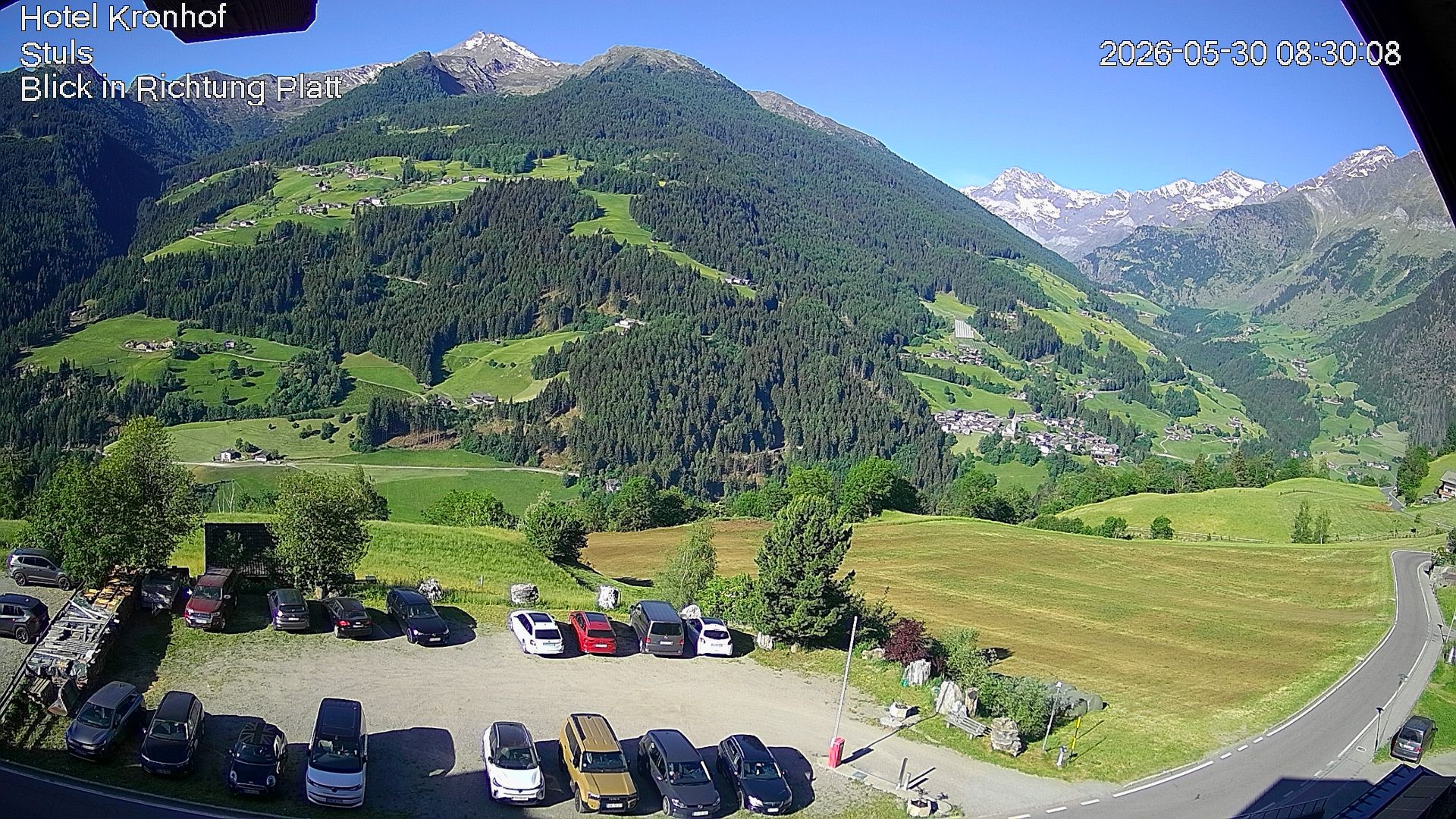 Archiv Foto Webcam Passeiertal: Hotel Kronhof in Stuls